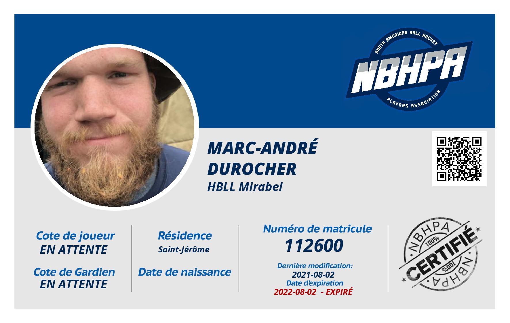 Marc-André  Durocher