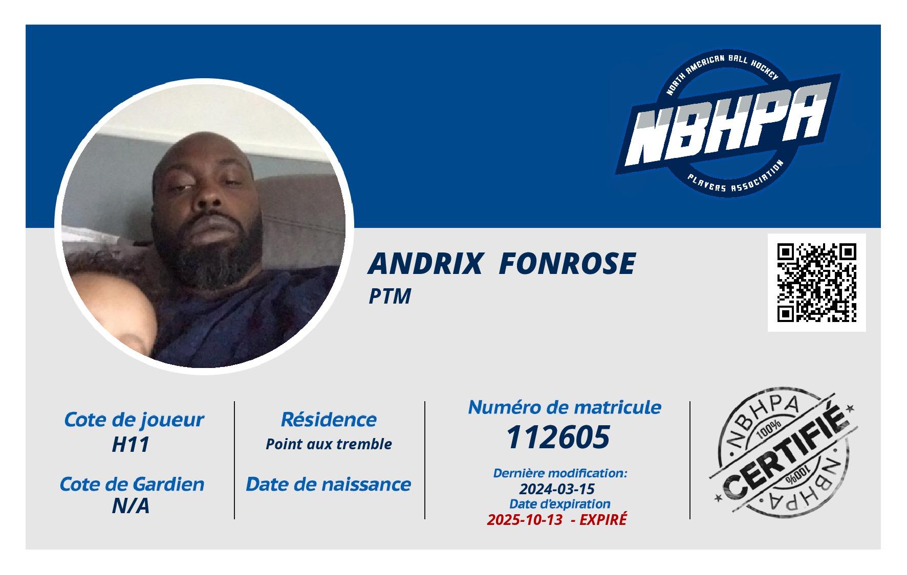 Andrix  Fonrose 