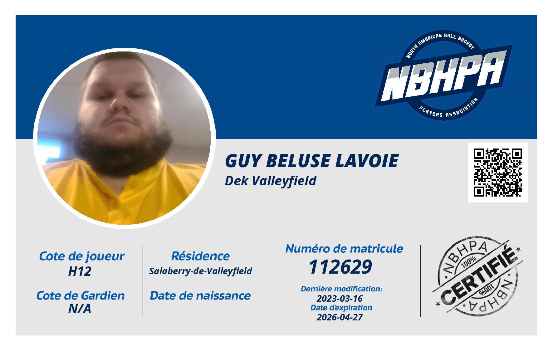 Guy Beluse lavoie