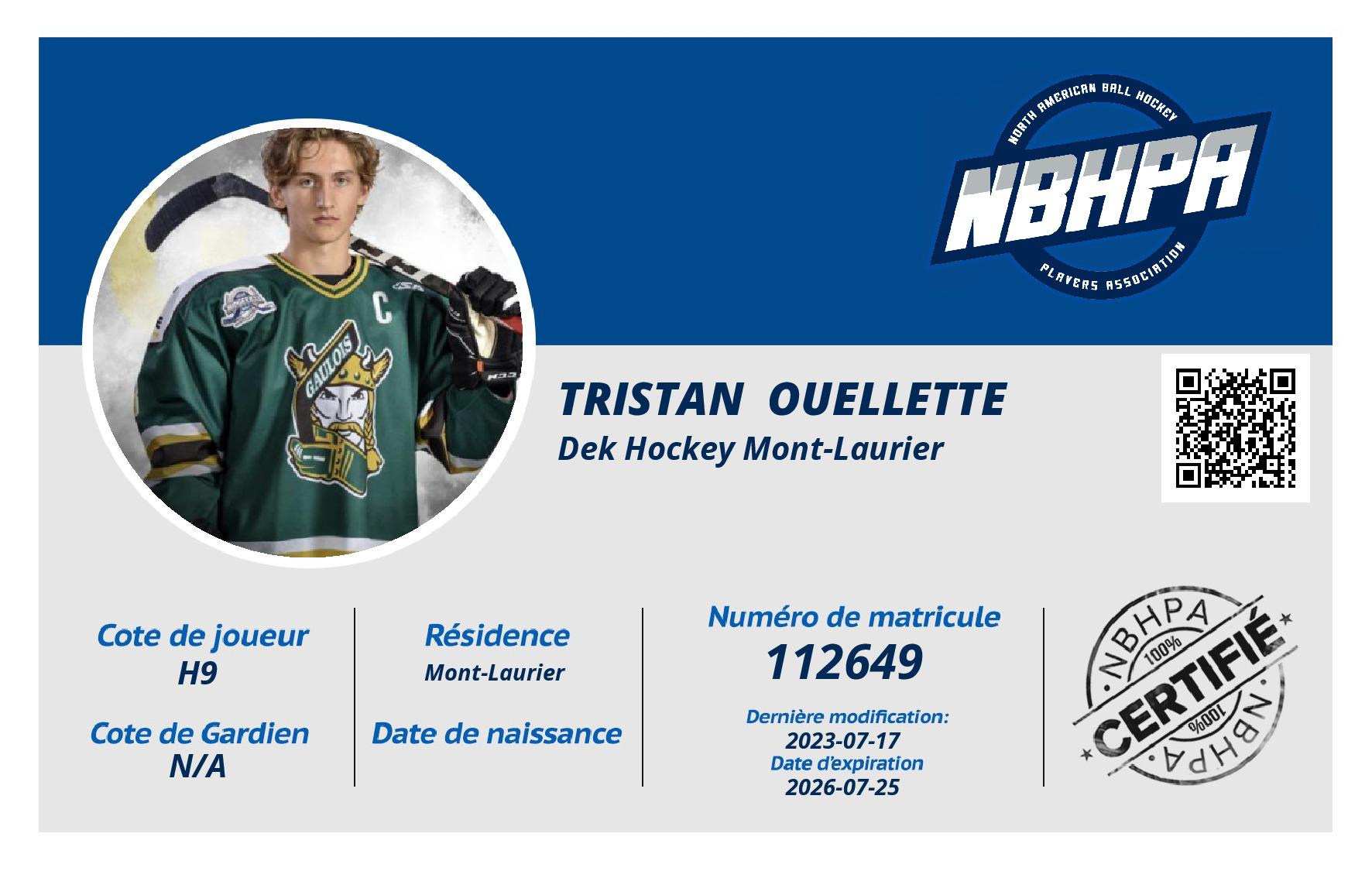 Tristan  Ouellette 