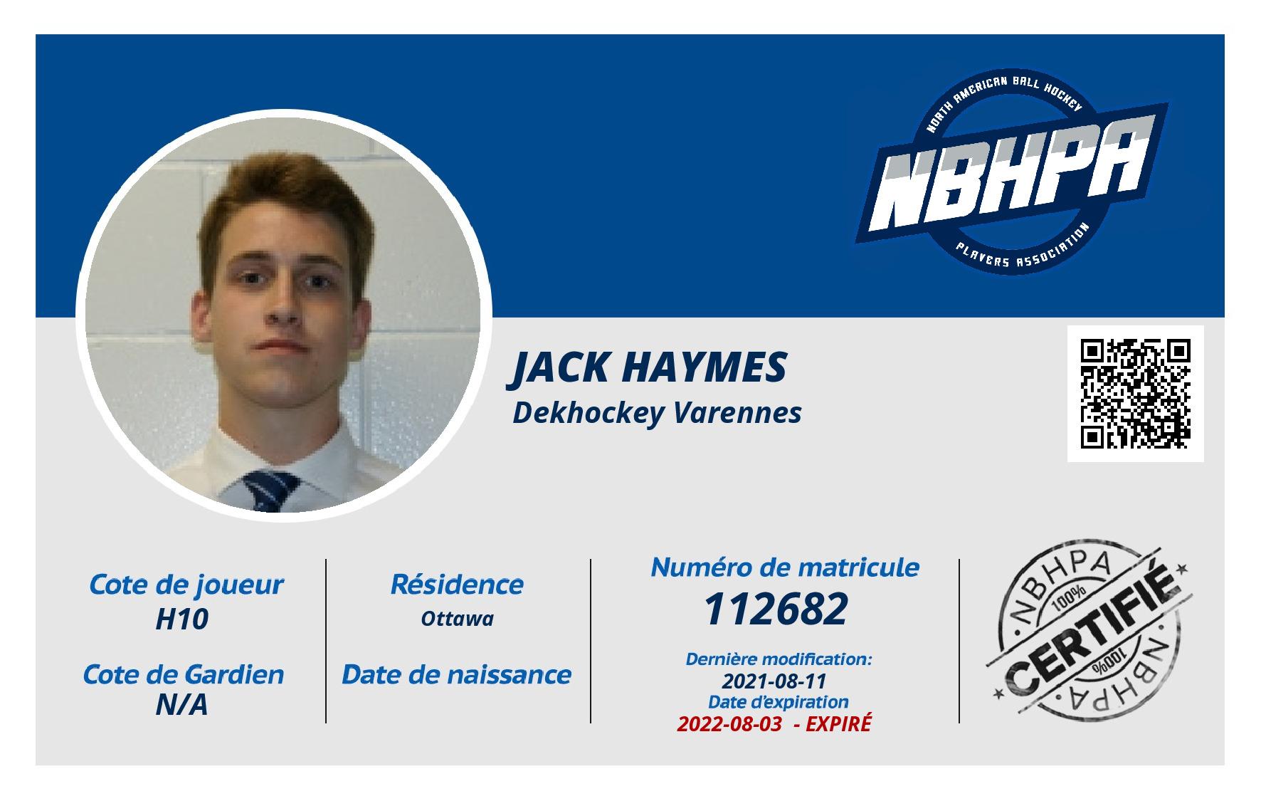 Jack Haymes