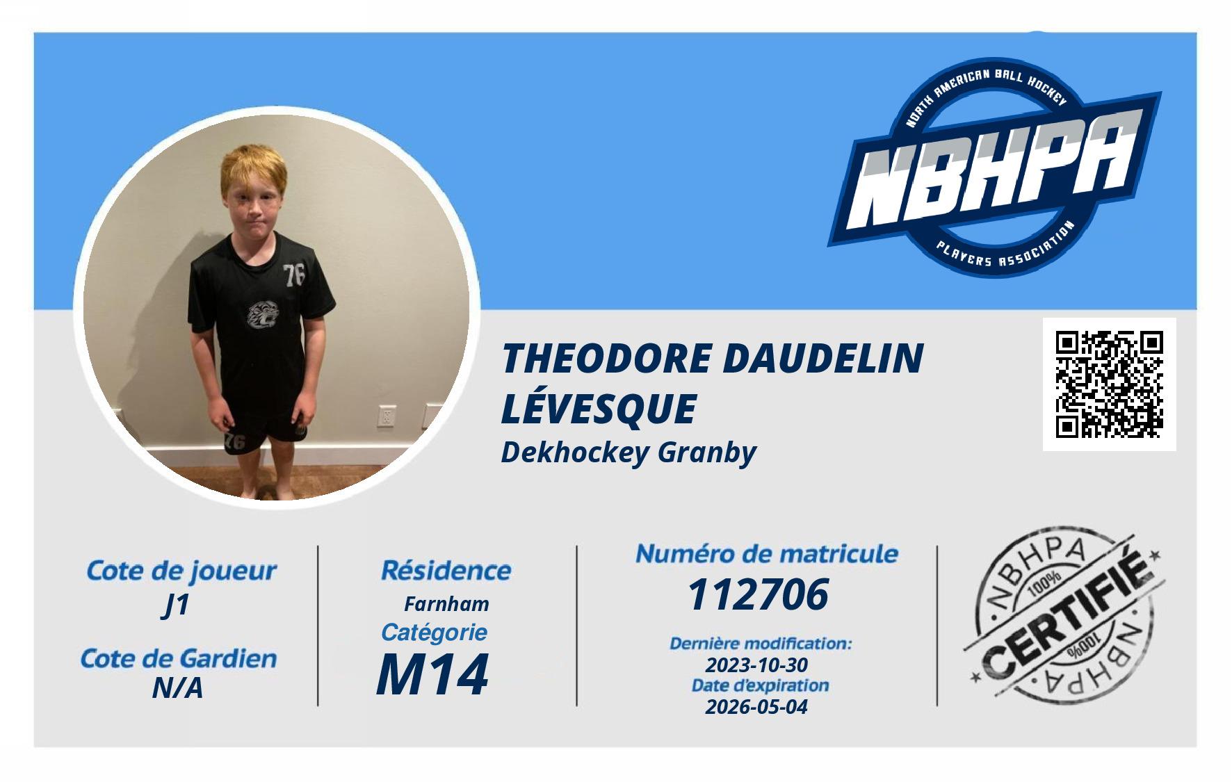Theodore Daudelin Lévesque 