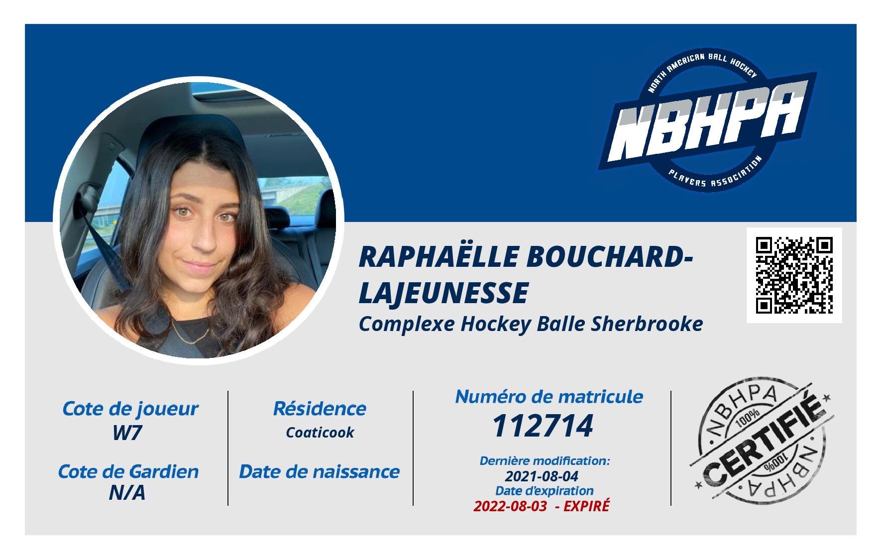 Raphaëlle Bouchard-lajeunesse