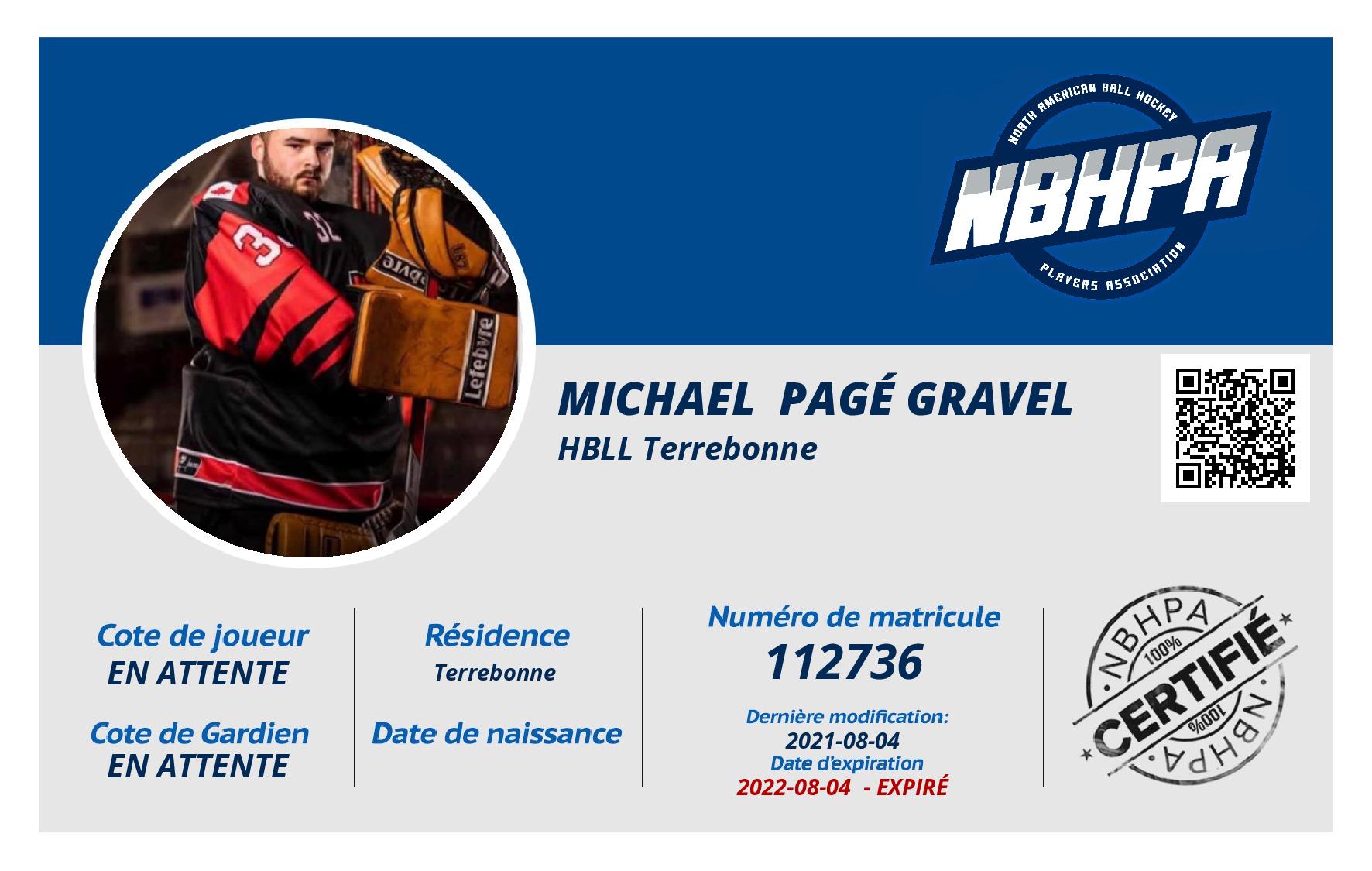 Michael  Pagé Gravel 