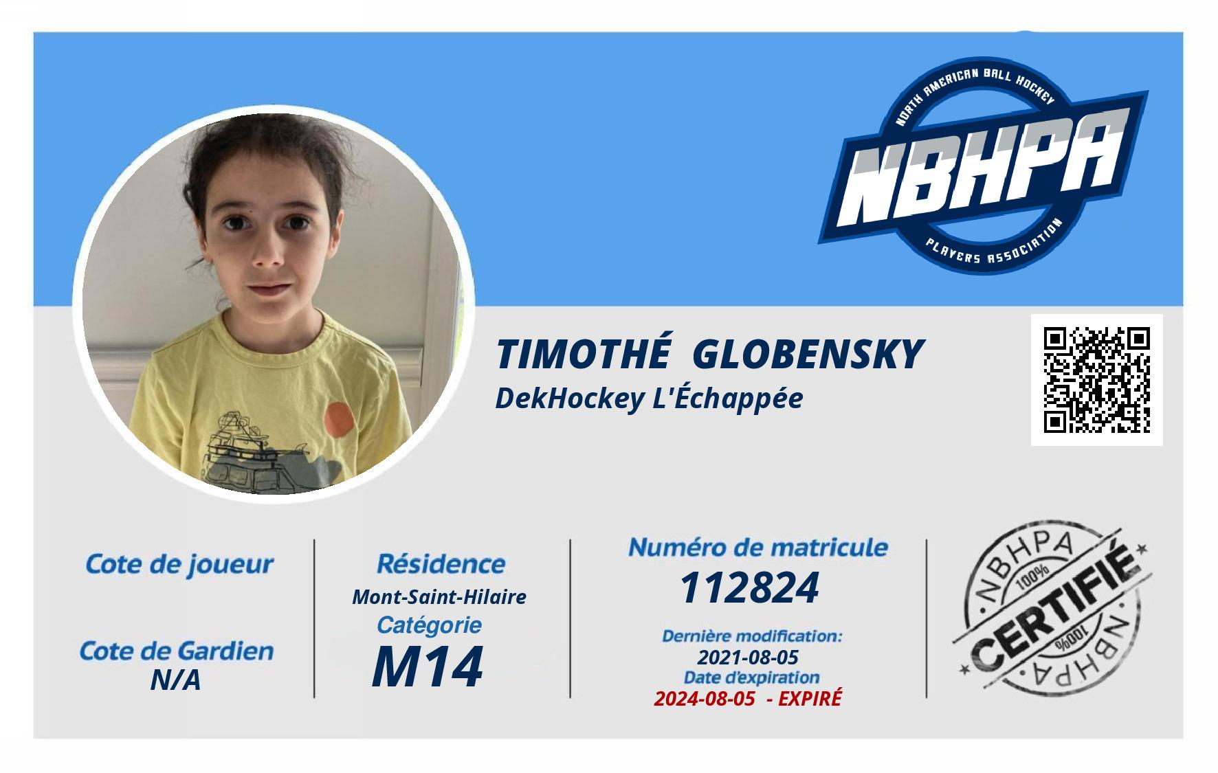Timothé  Globensky 