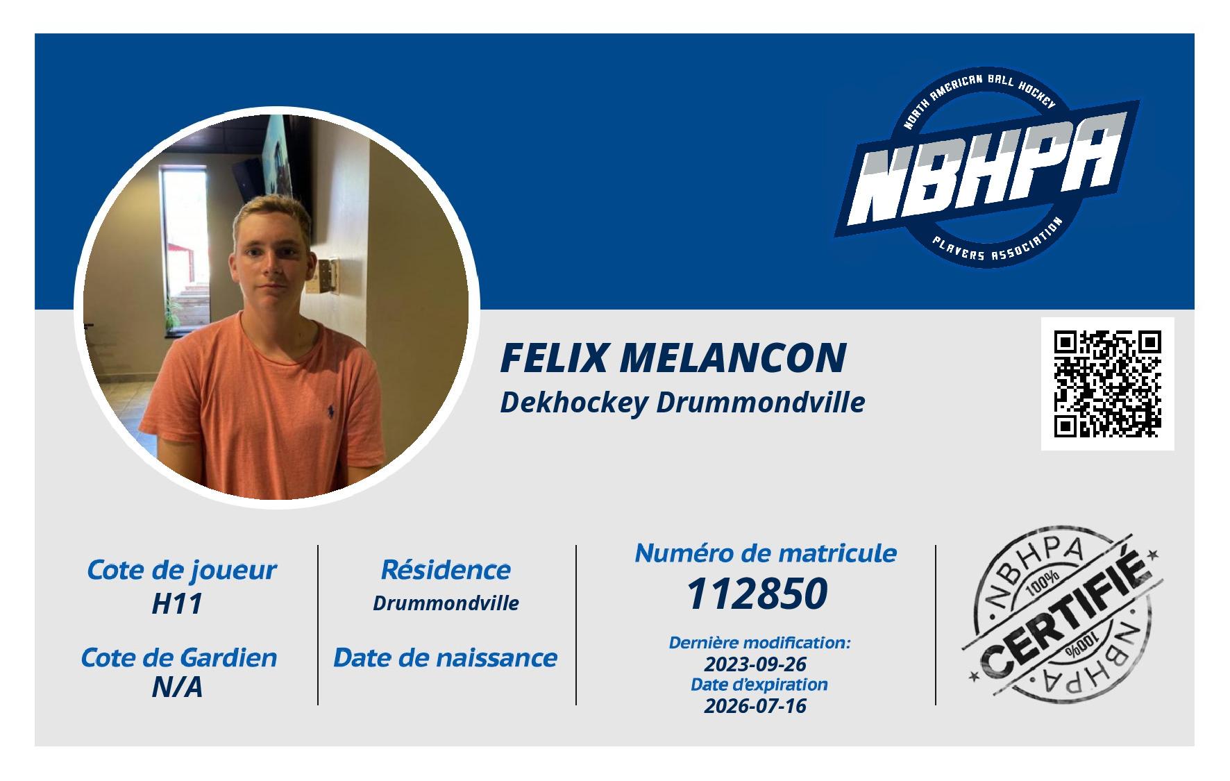 Felix Melancon 