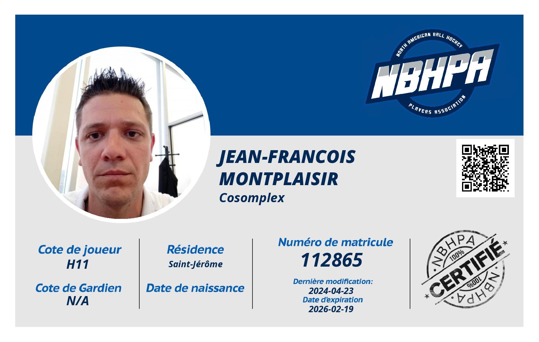 Jean-Francois  Montplaisir
