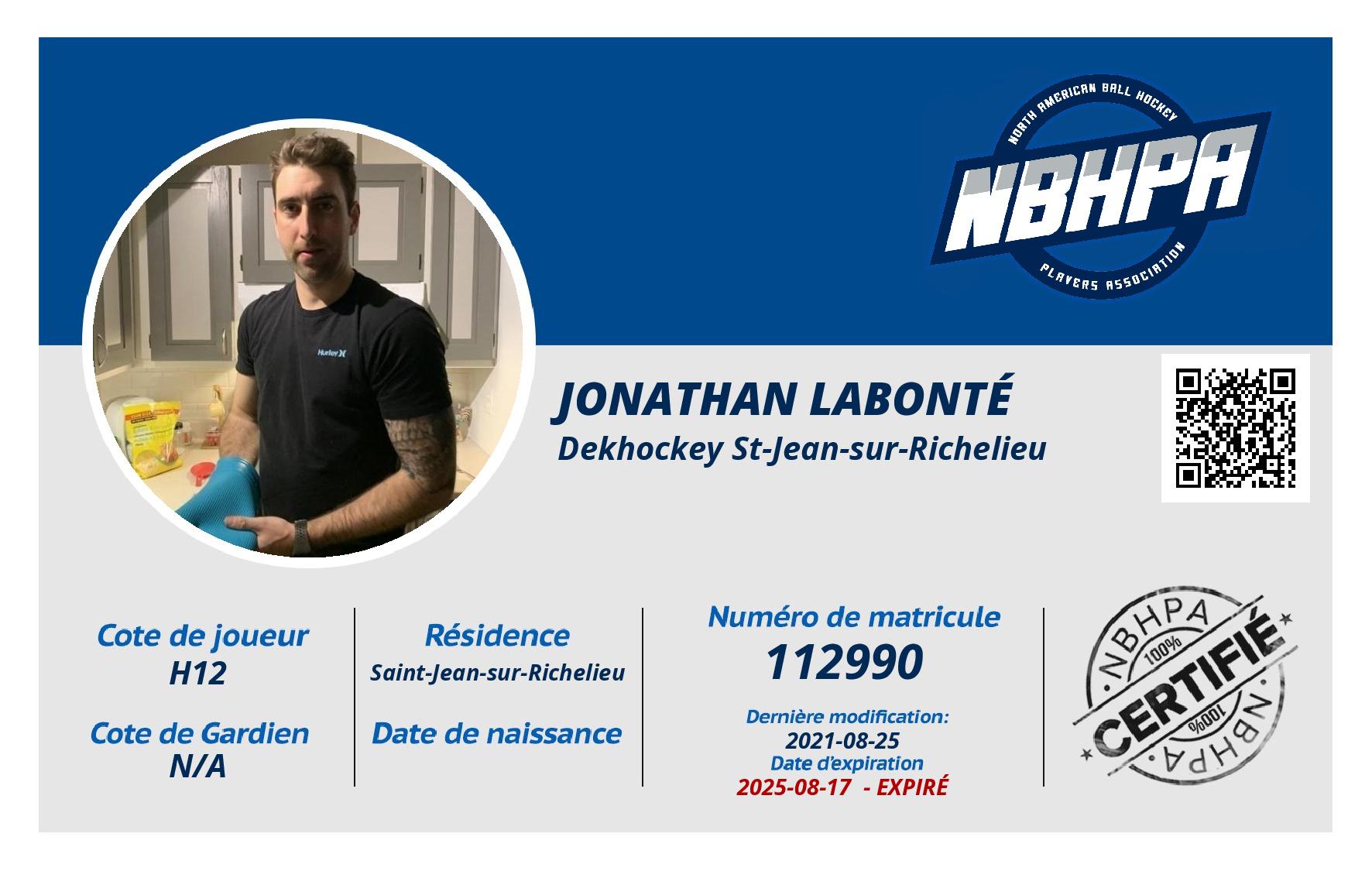 Jonathan Labonté