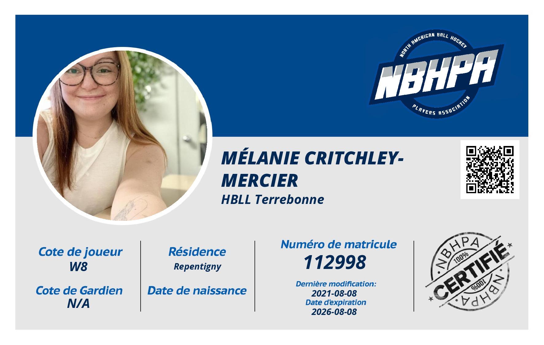 Mélanie Critchley-Mercier