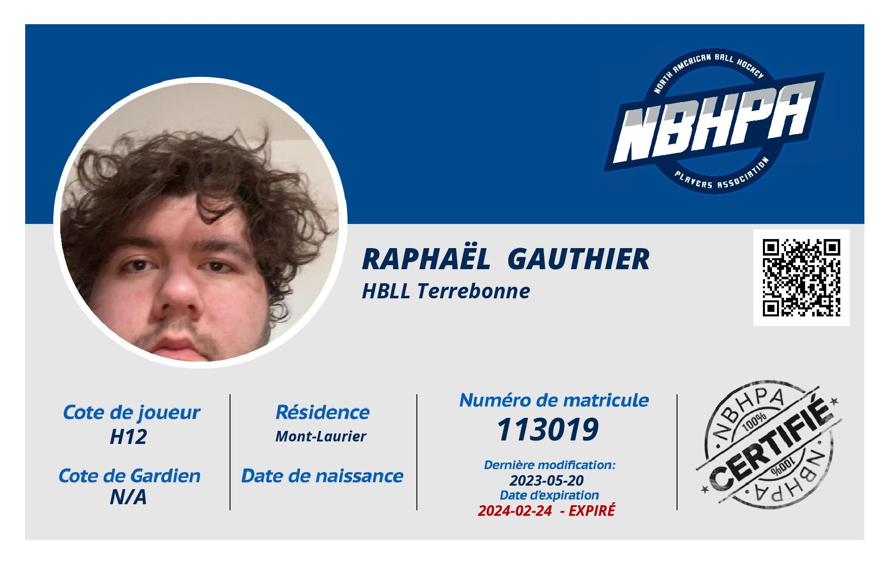 Raphaël  Gauthier