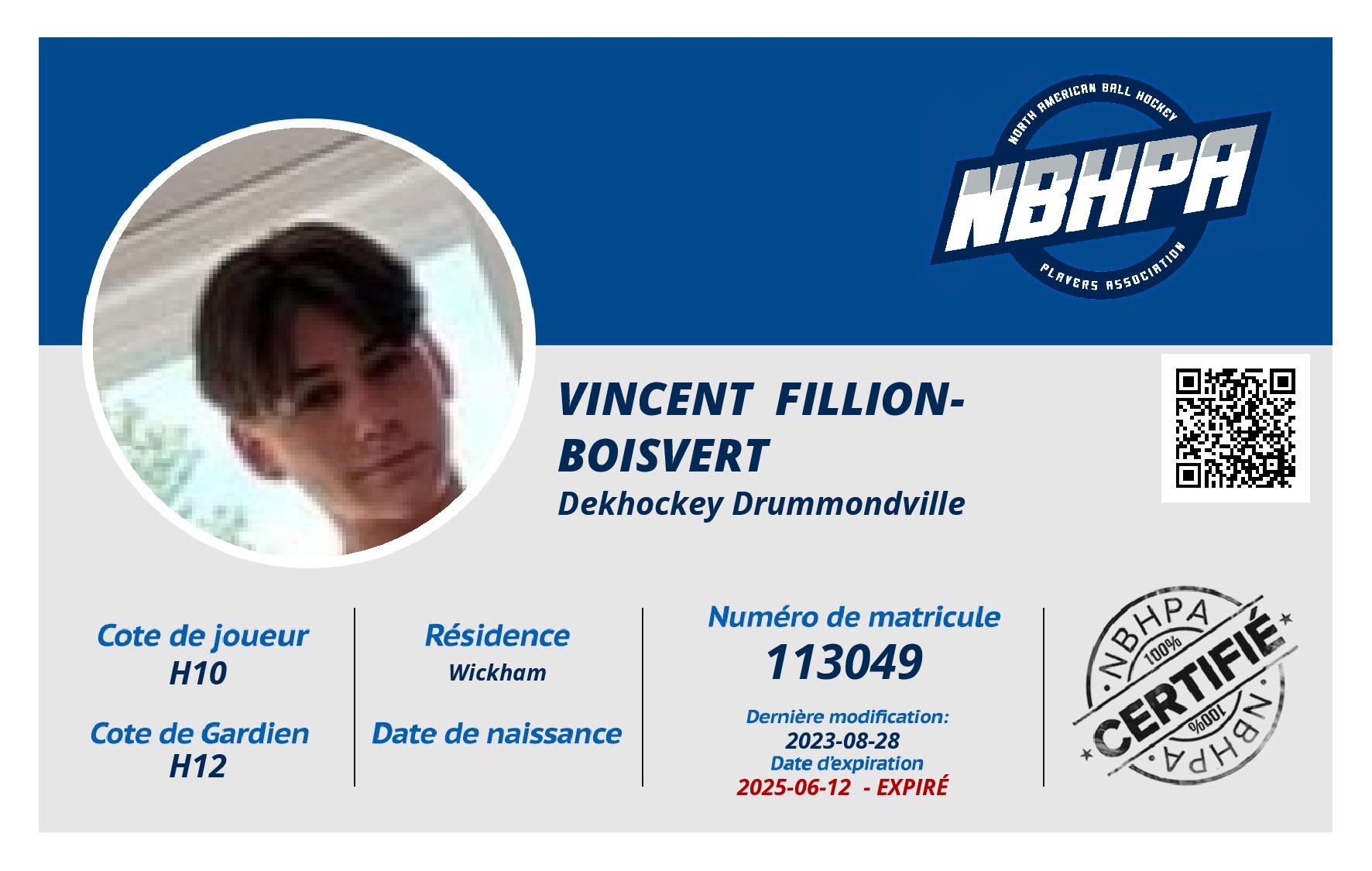 Vincent  Fillion-Boisvert