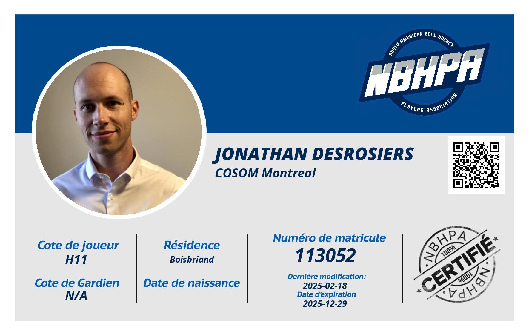 Jonathan Desrosiers