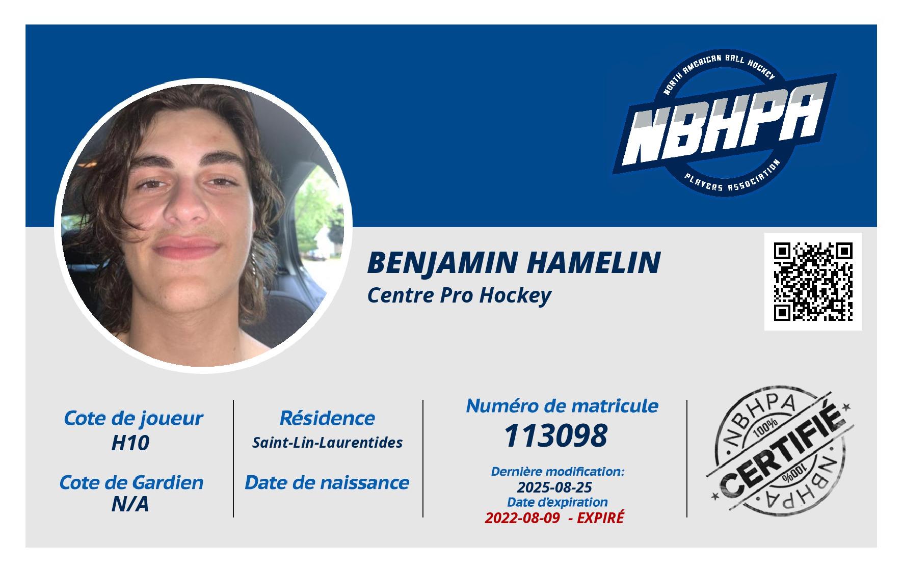 Benjamin Hamelin