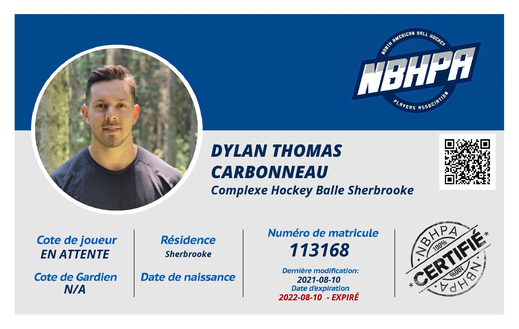 Dylan Thomas Carbonneau