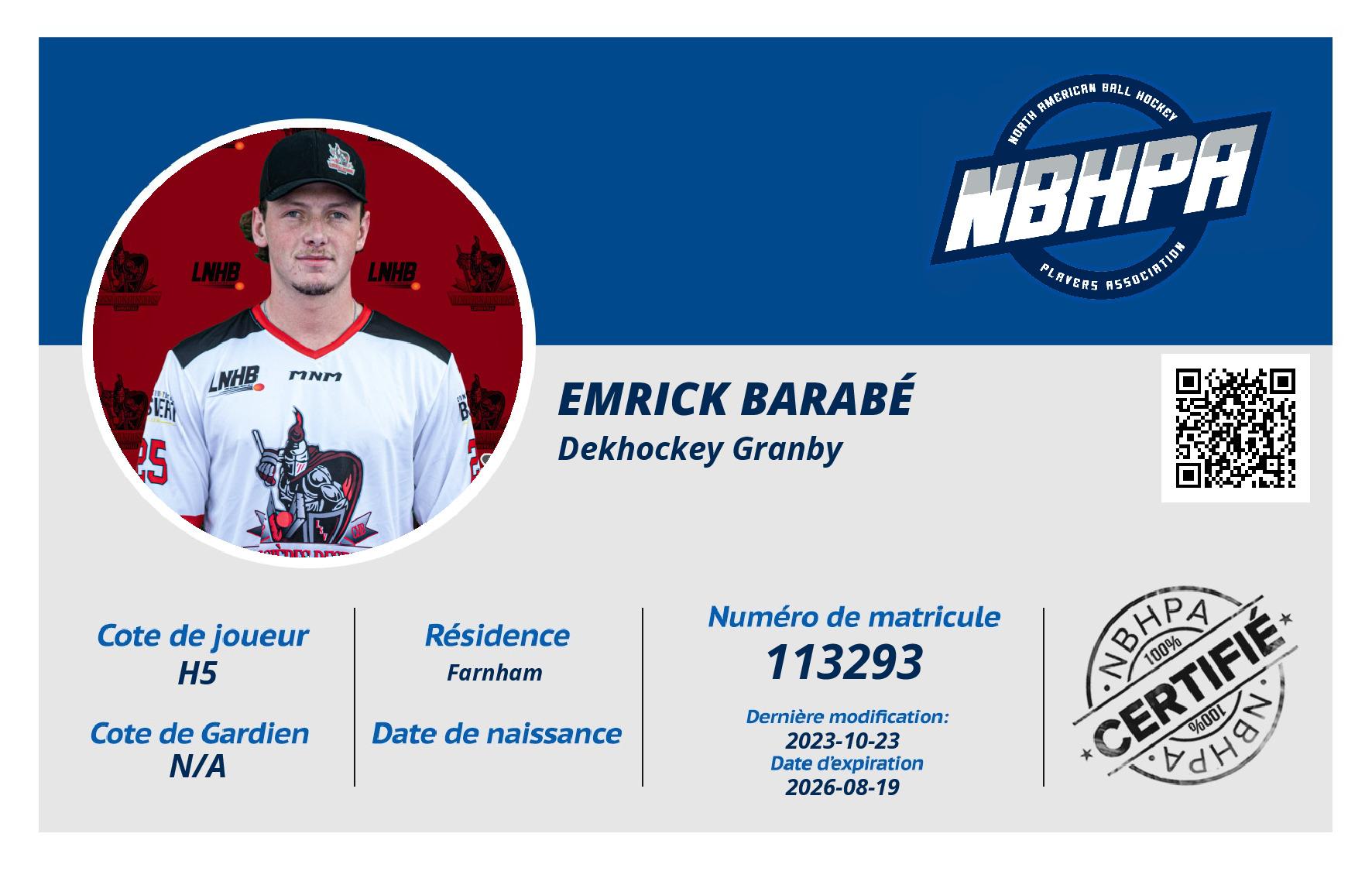 Emrick Barabé