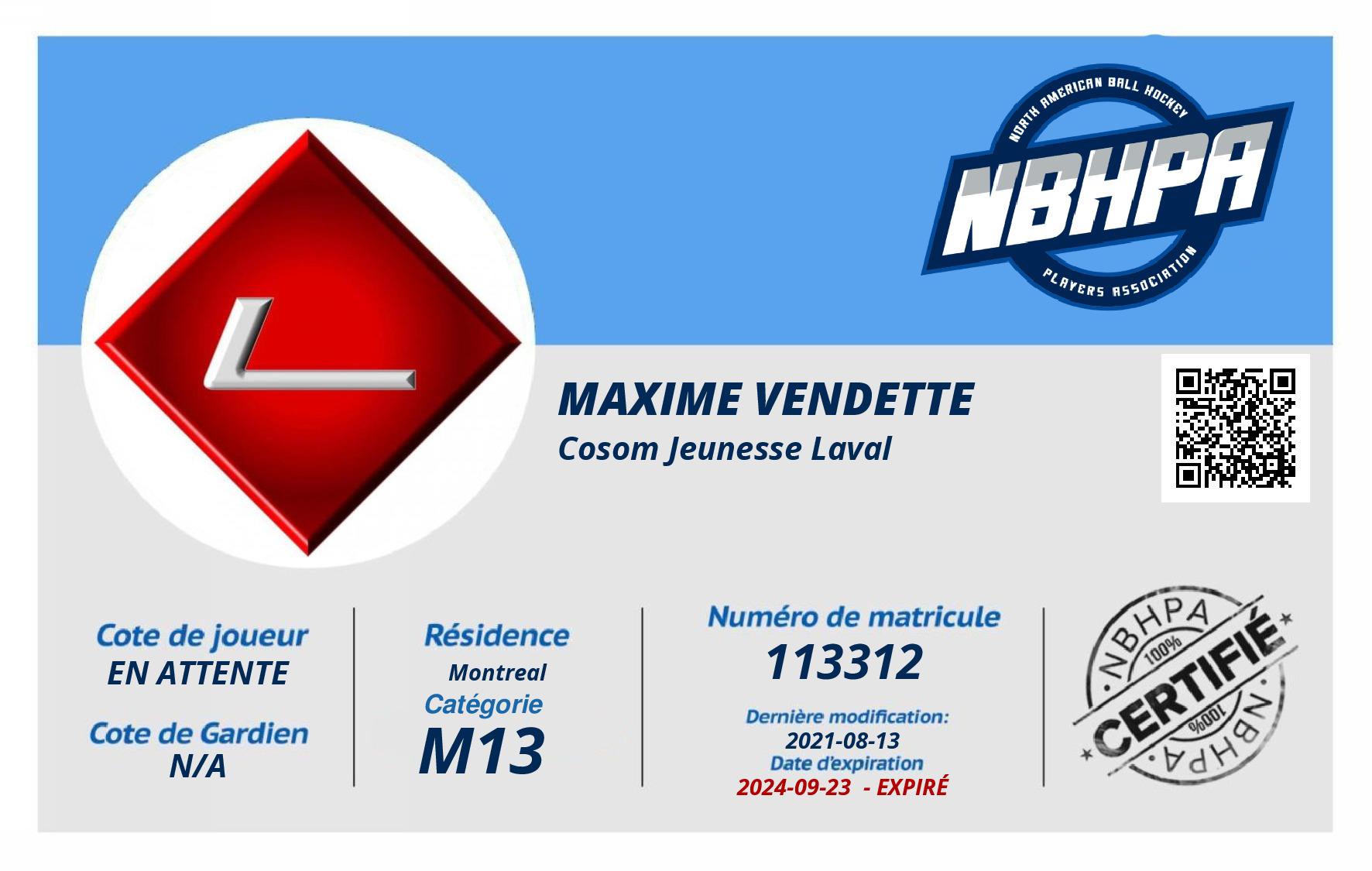 Maxime Vendette