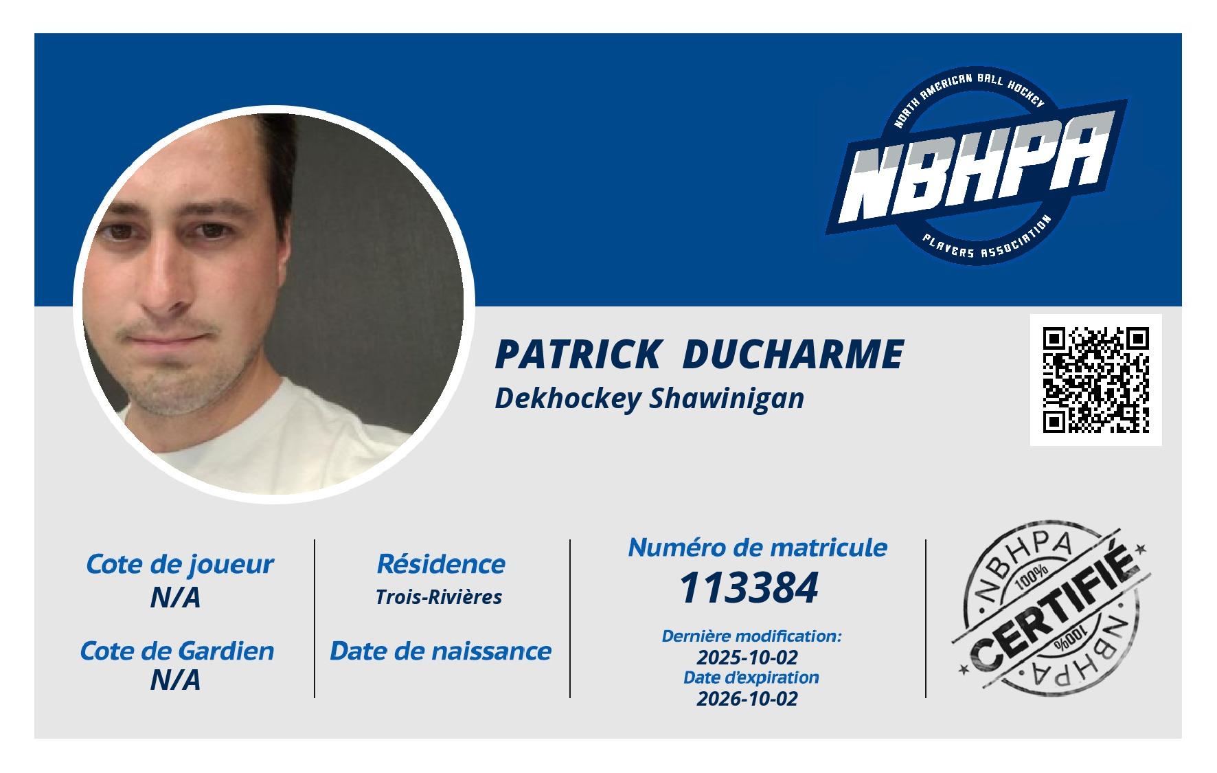 Patrick  Ducharme 
