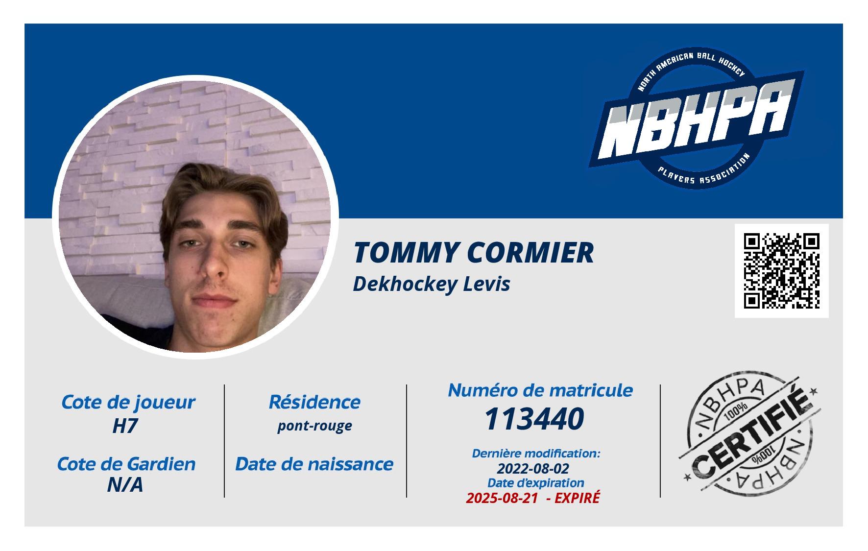 Tommy Cormier