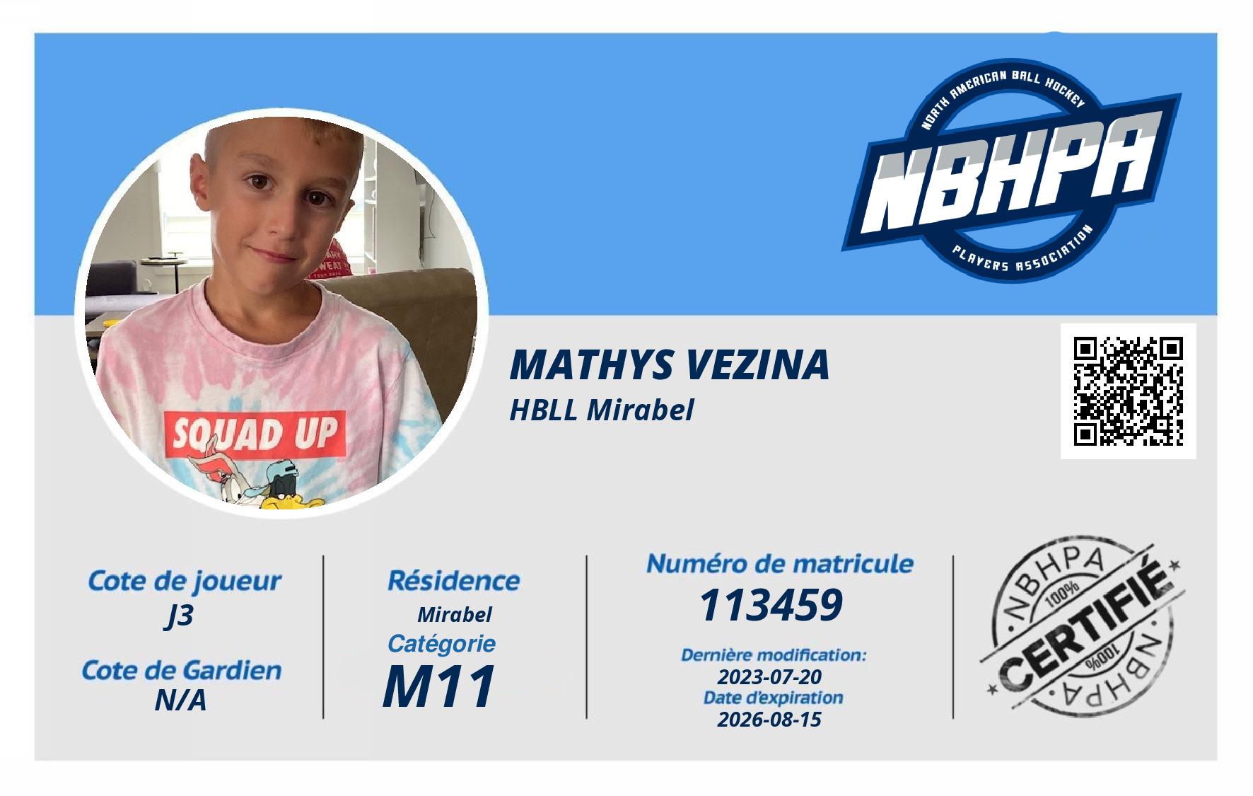 Mathys Vezina