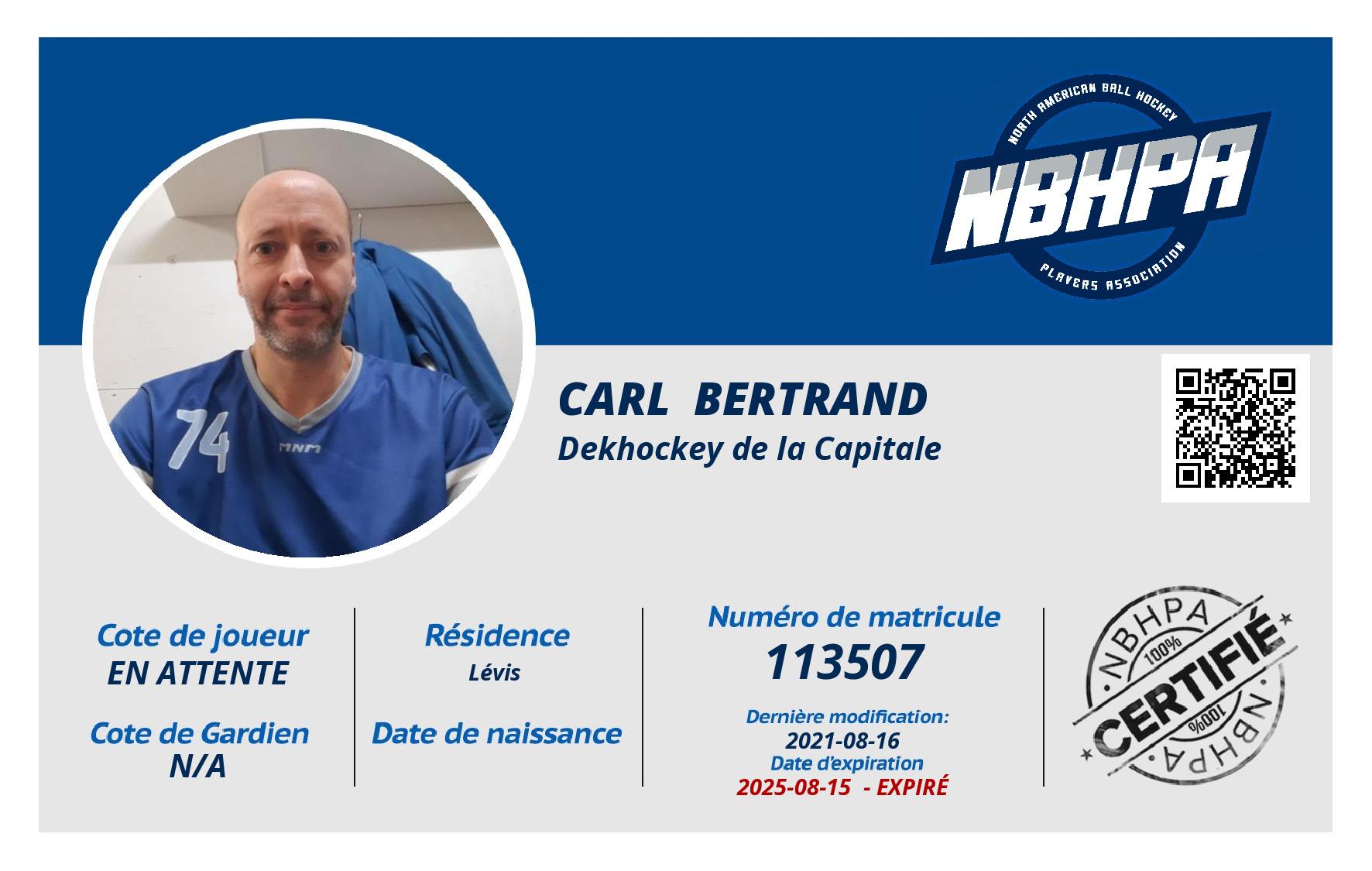 Carl  Bertrand 