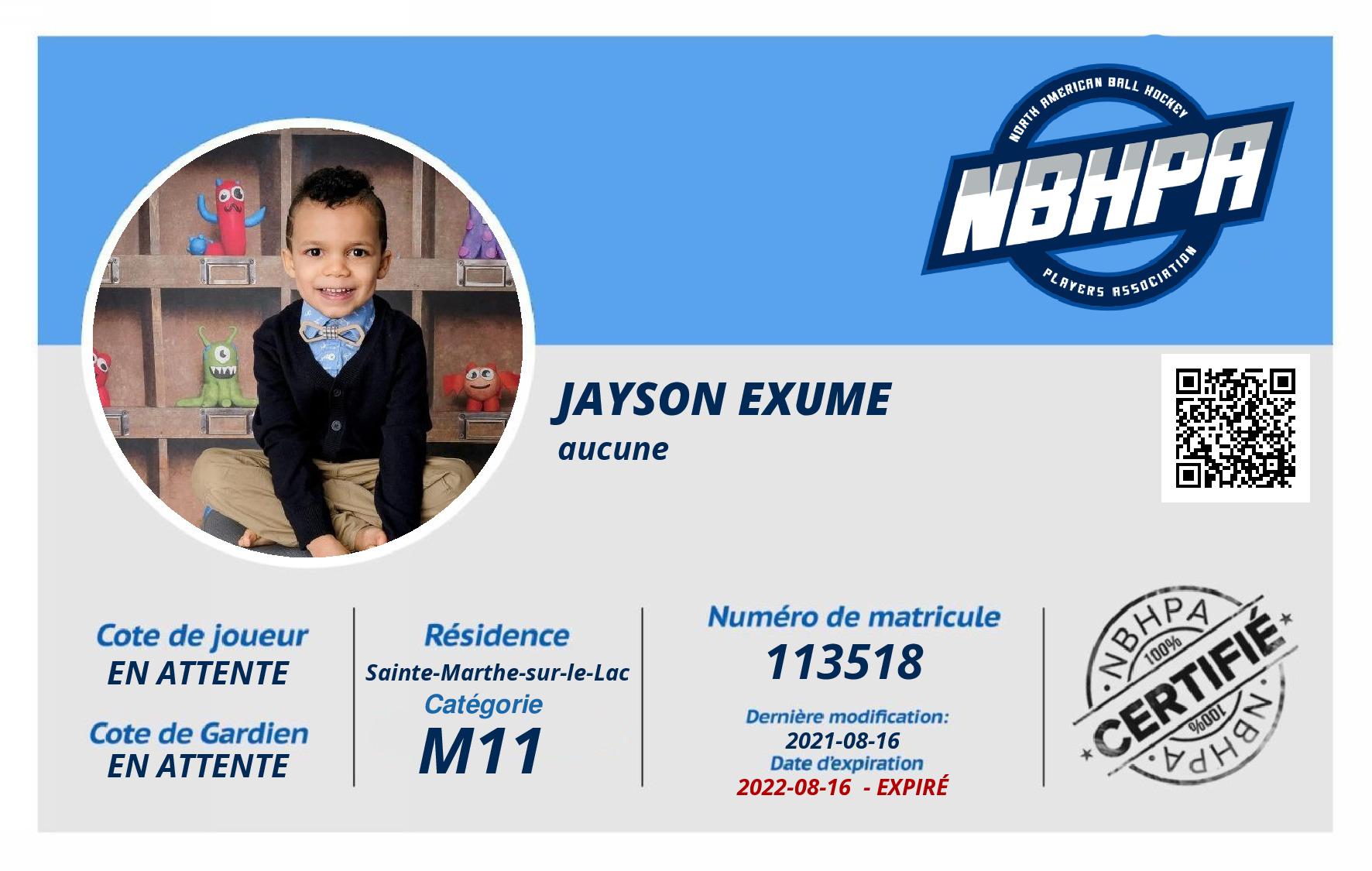 Jayson Exume