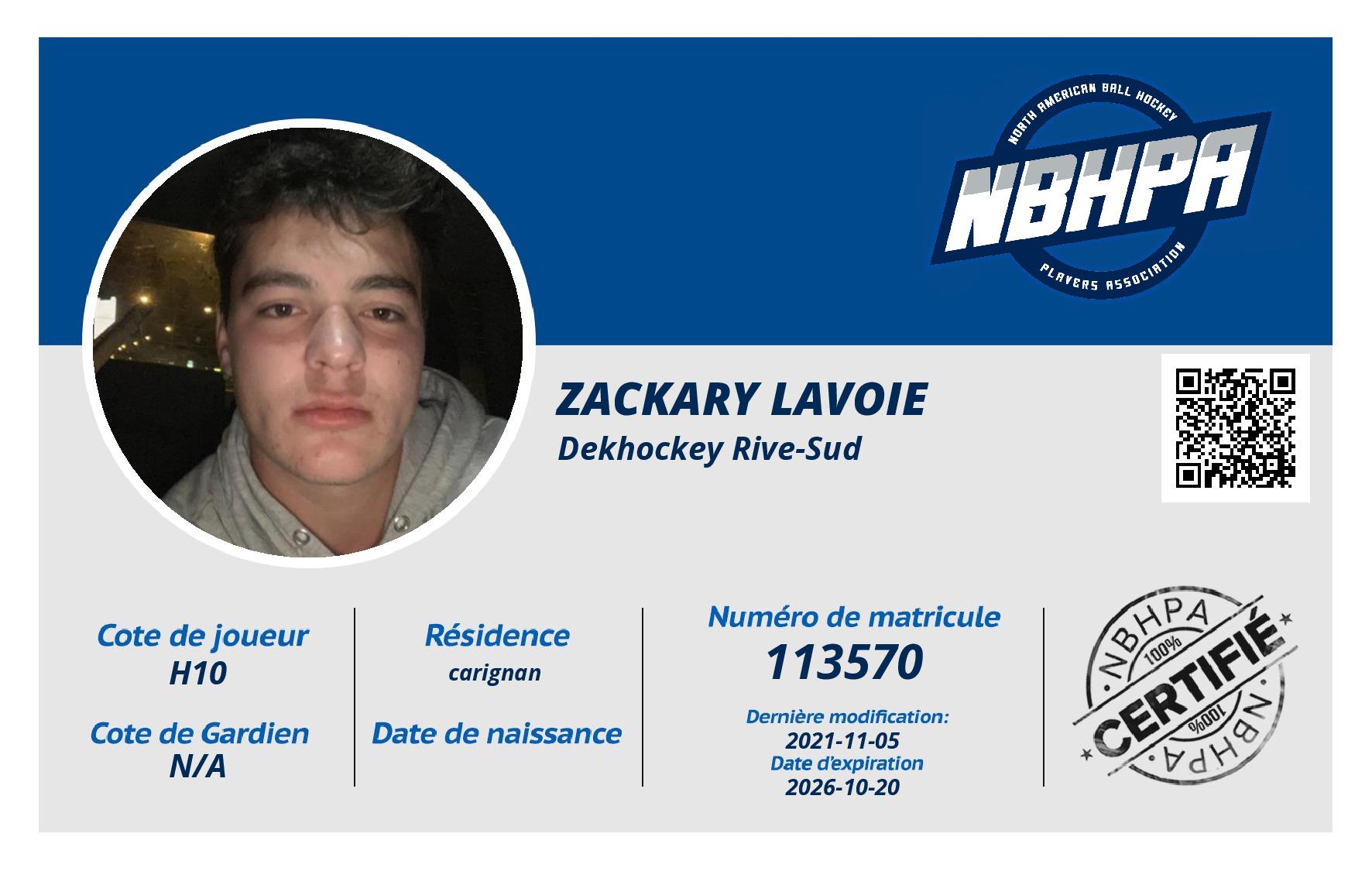 Zackary Lavoie