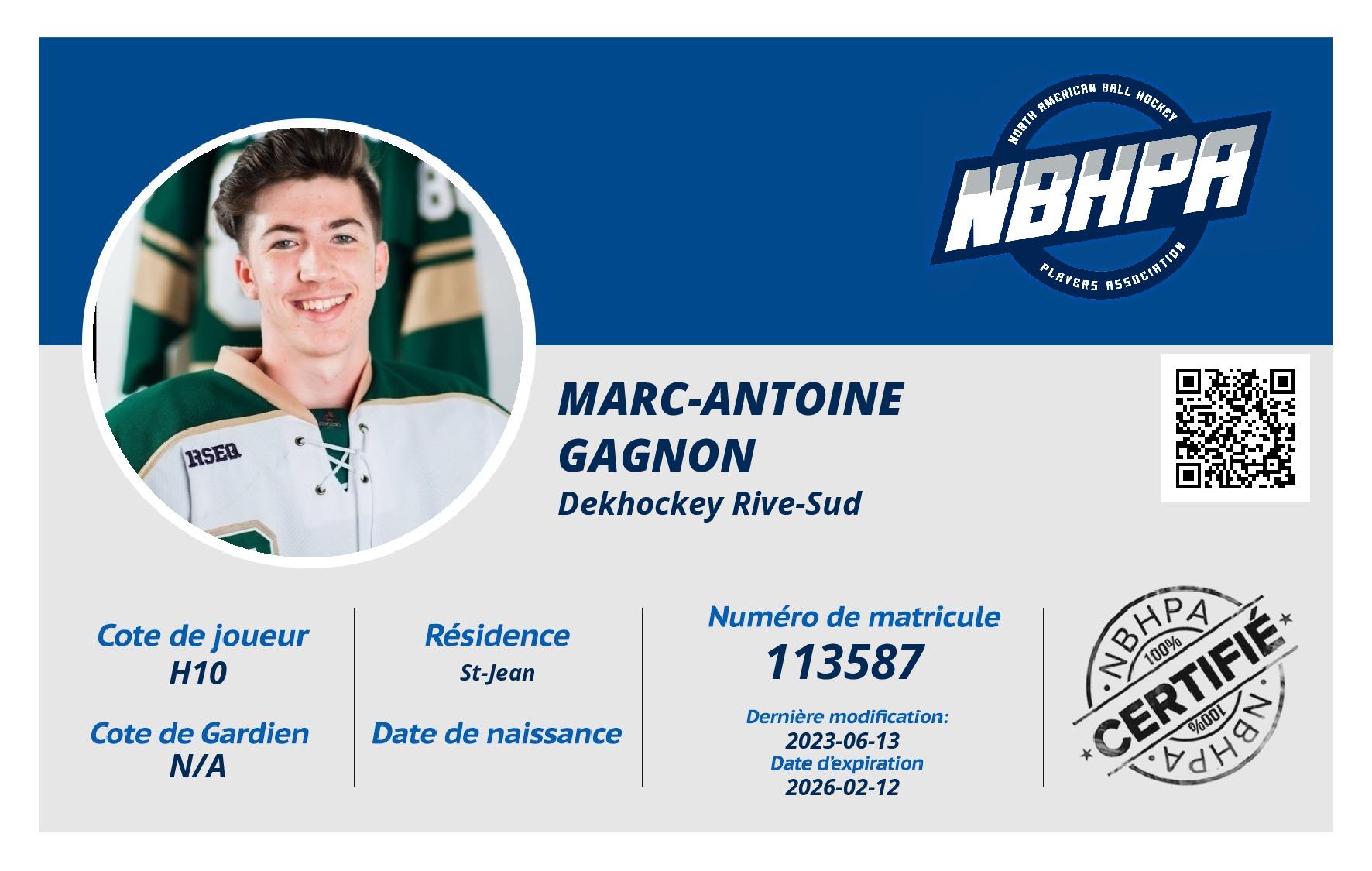 Marc-Antoine  Gagnon