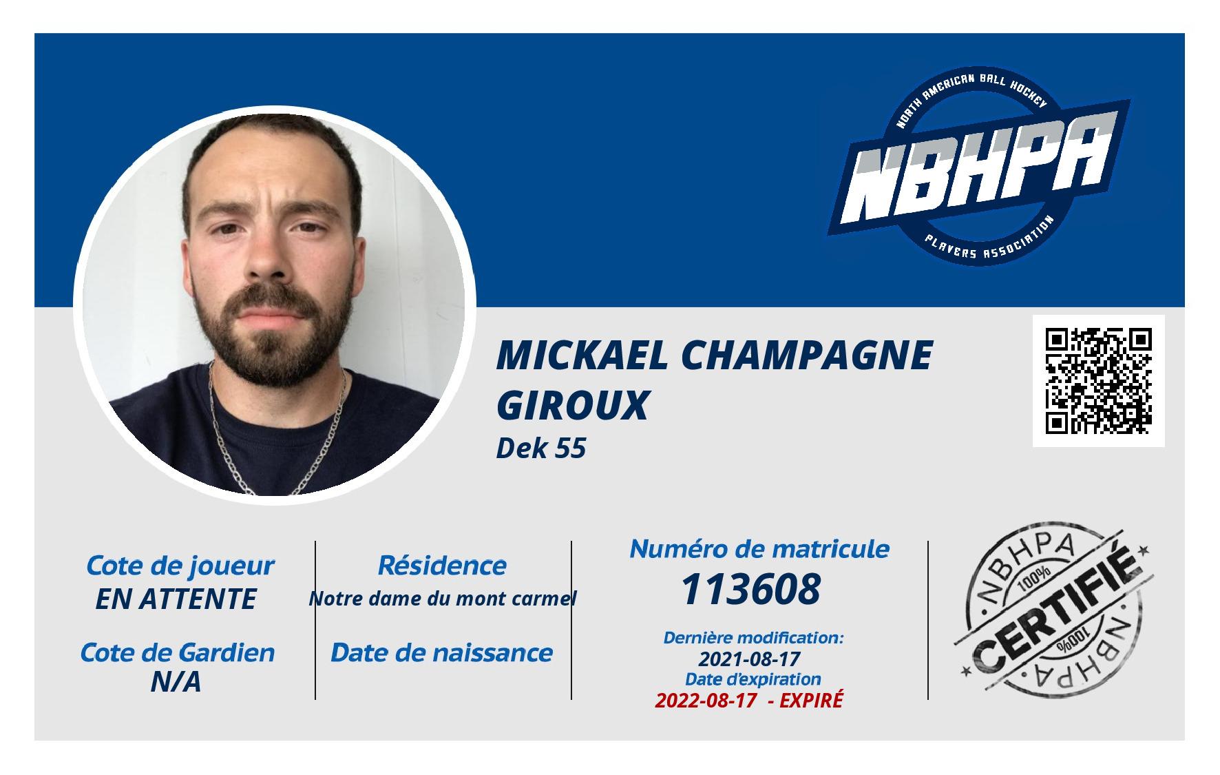 Mickael Champagne giroux
