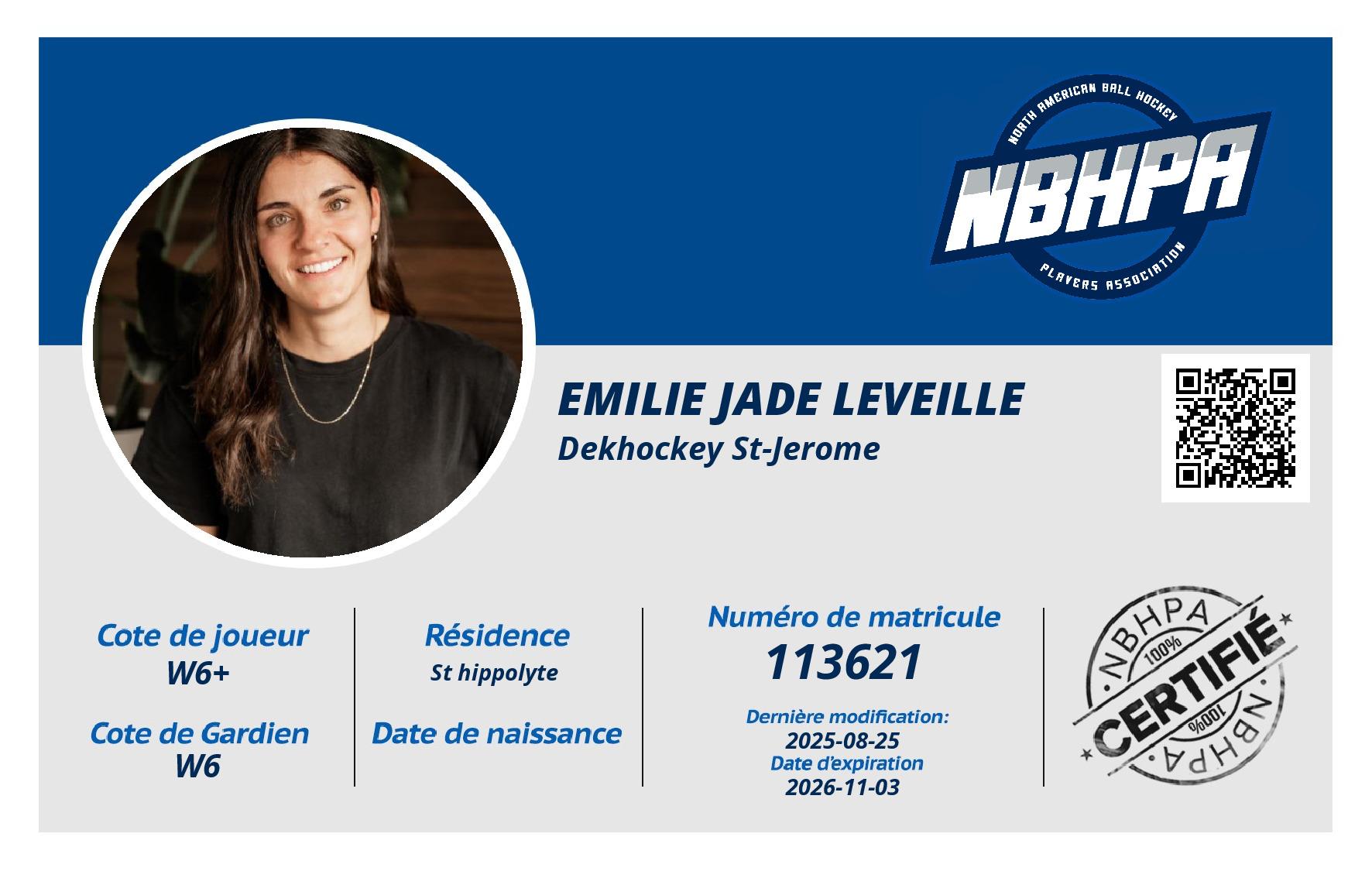 Emilie jade Leveille