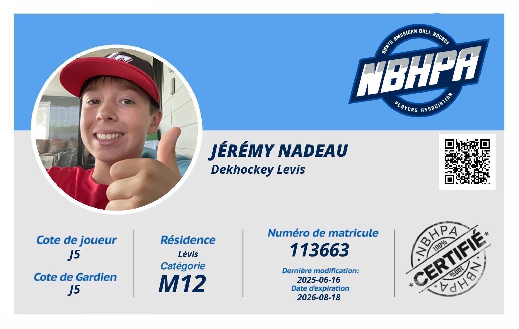 Jérémy Nadeau