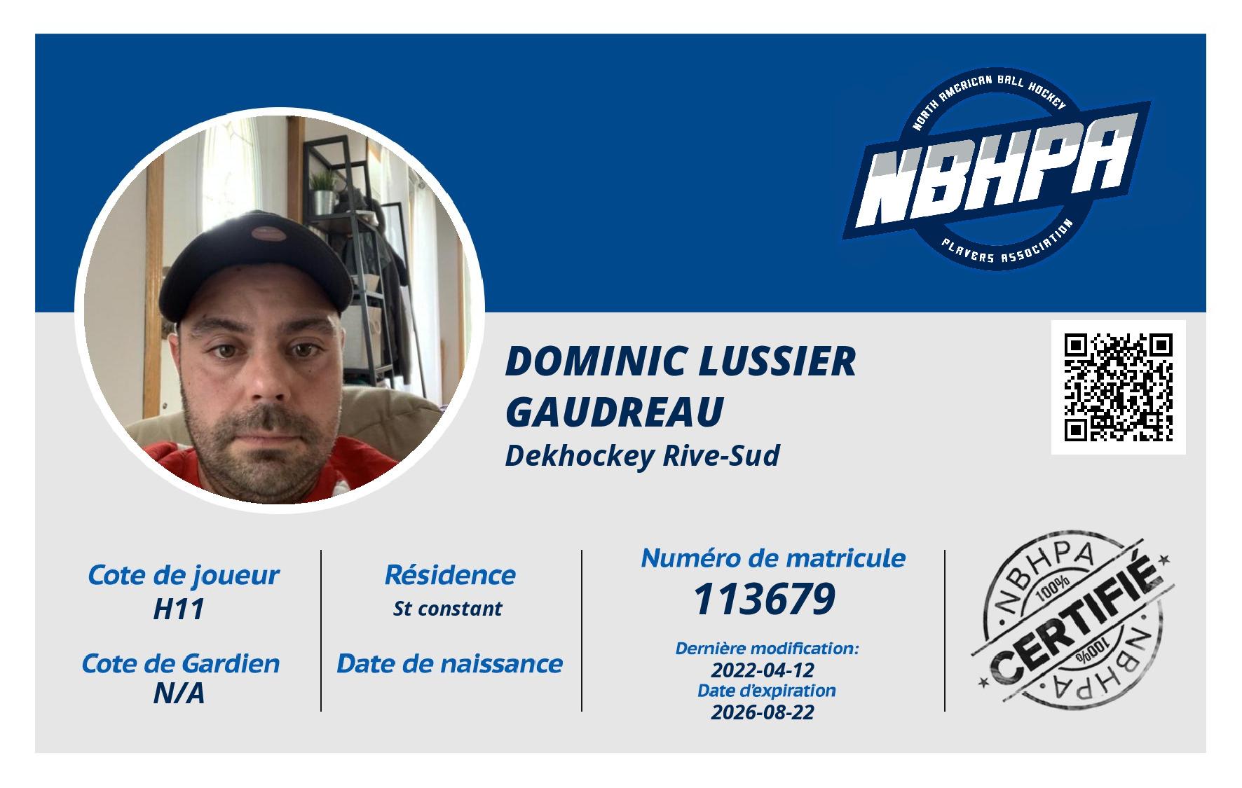 Dominic Lussier Gaudreau 