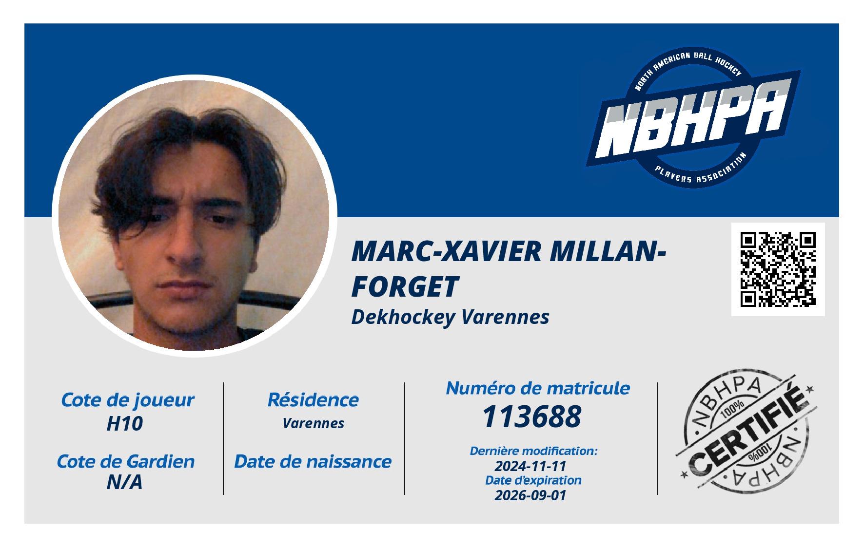 Marc-Xavier Millan-Forget