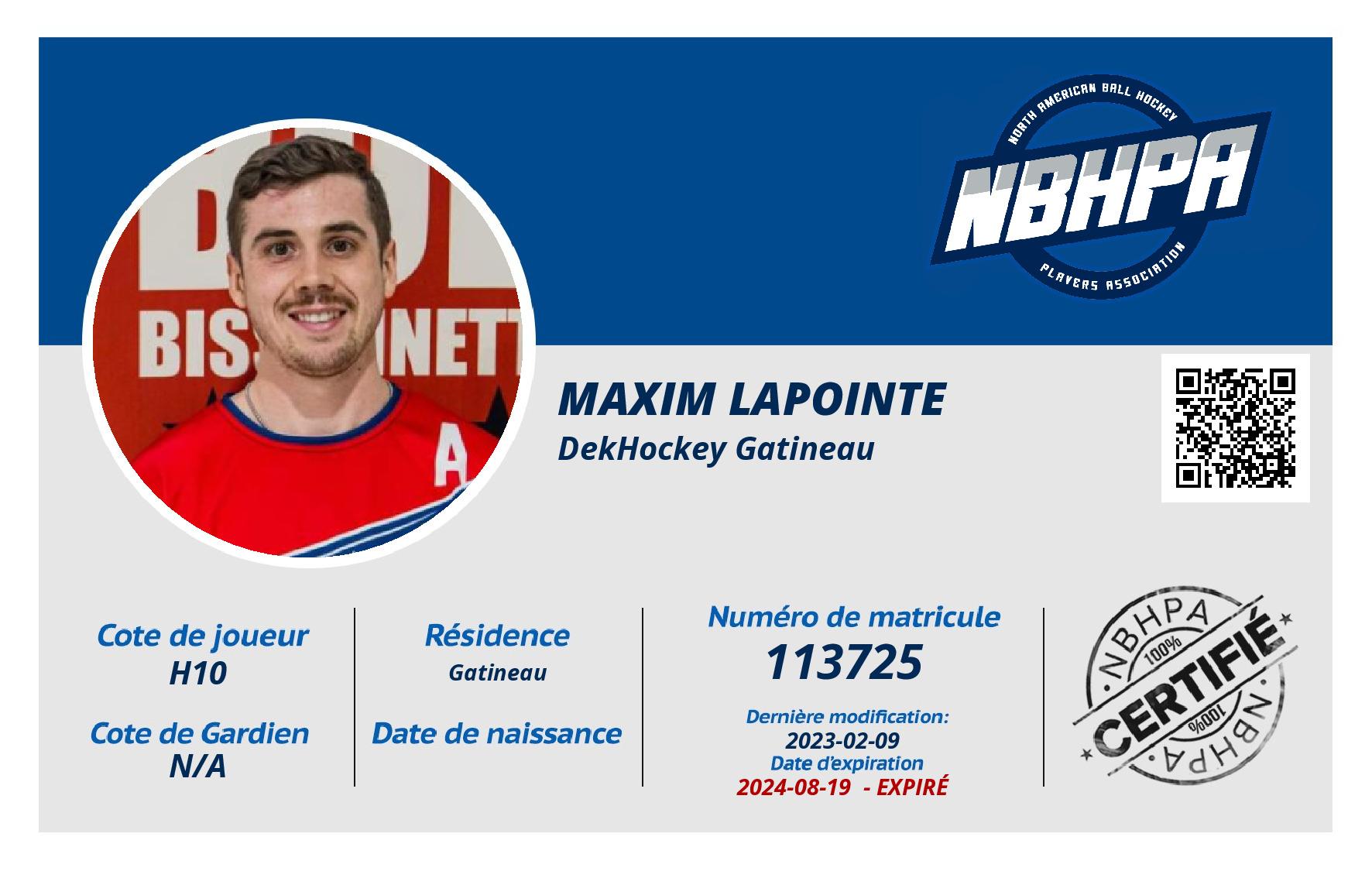 Maxim Lapointe
