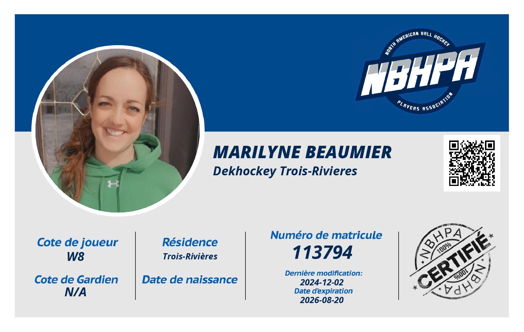Marilyne Beaumier