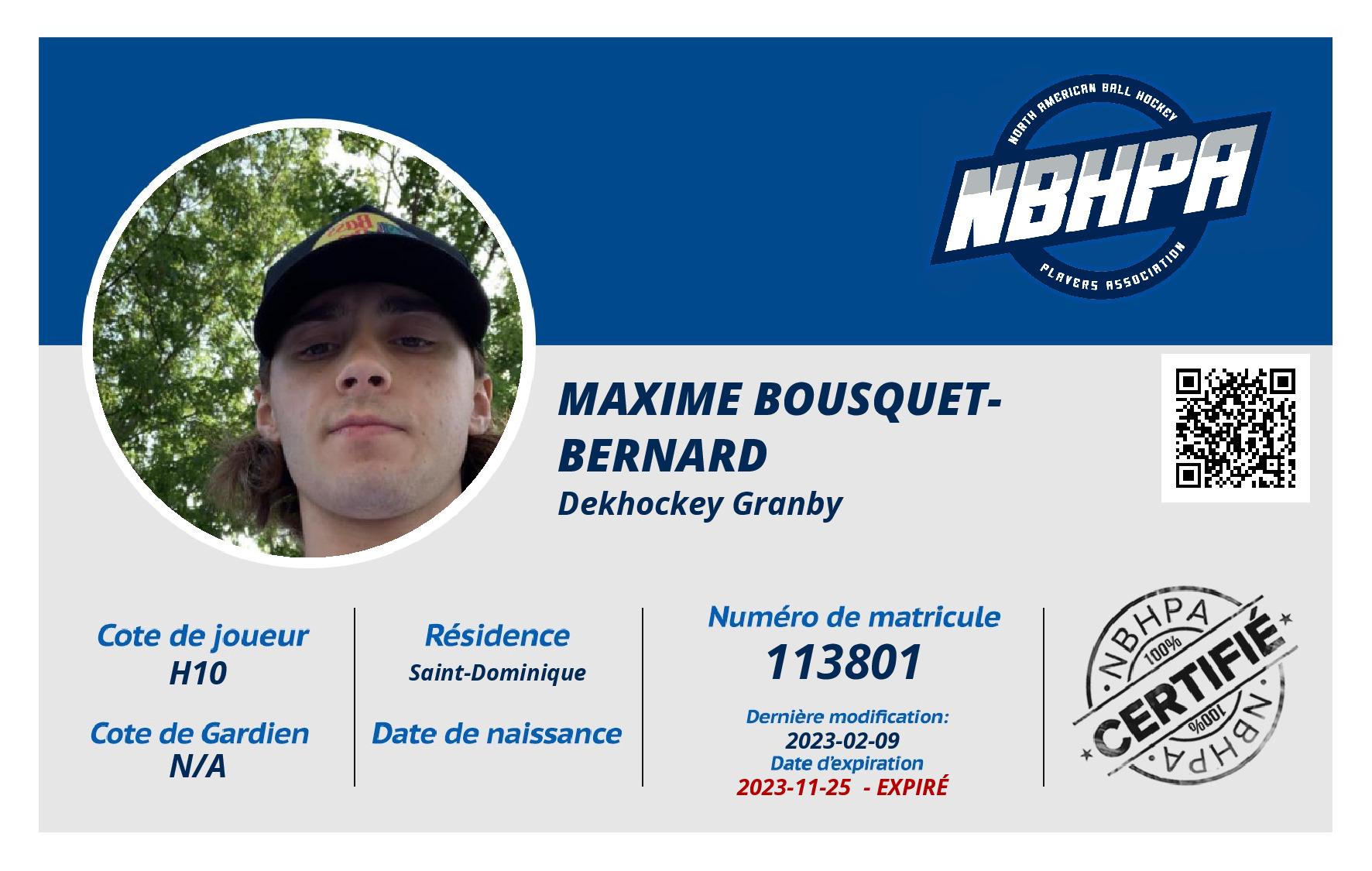Maxime Bousquet-Bernard