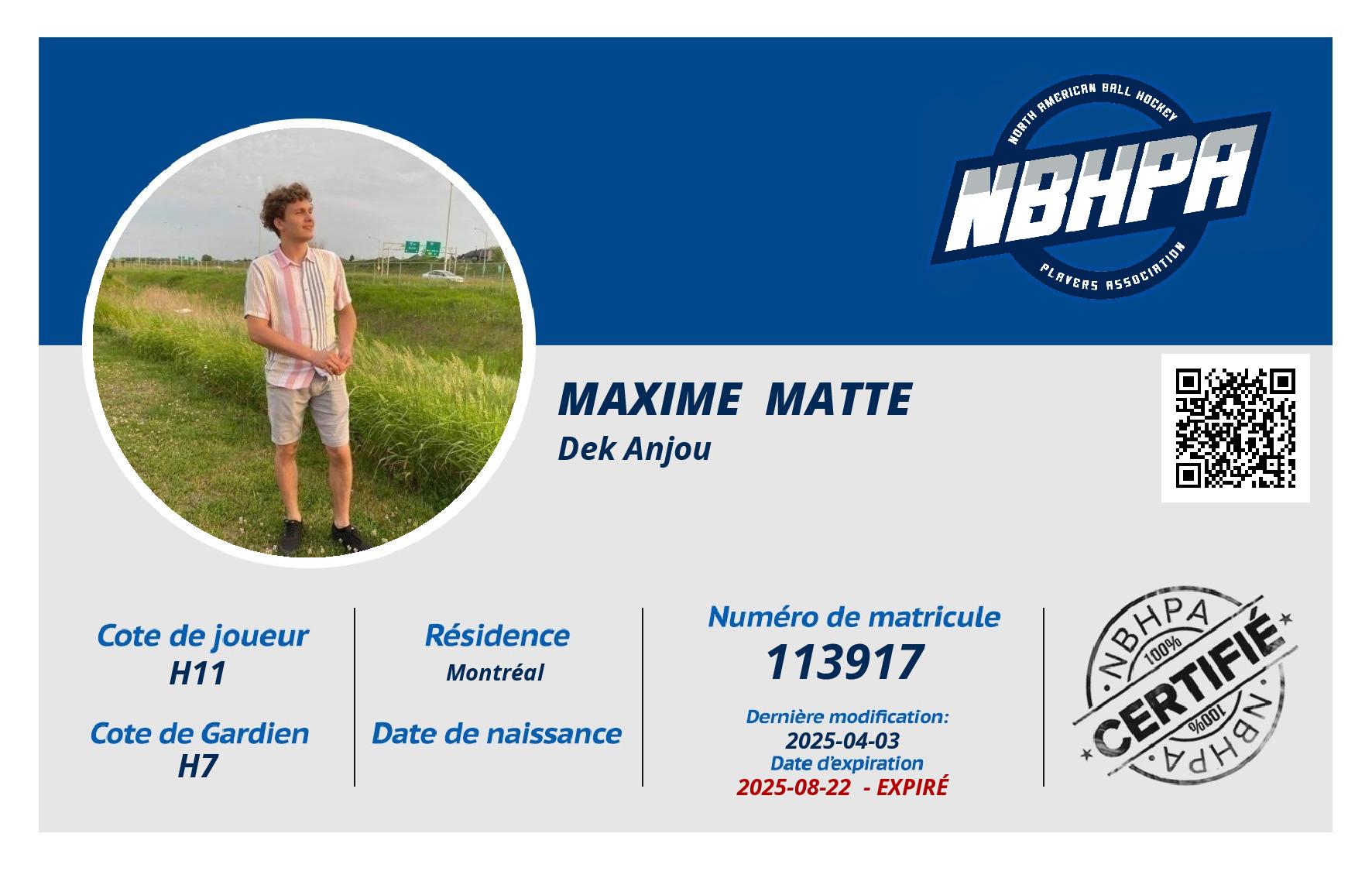 Maxime  Matte