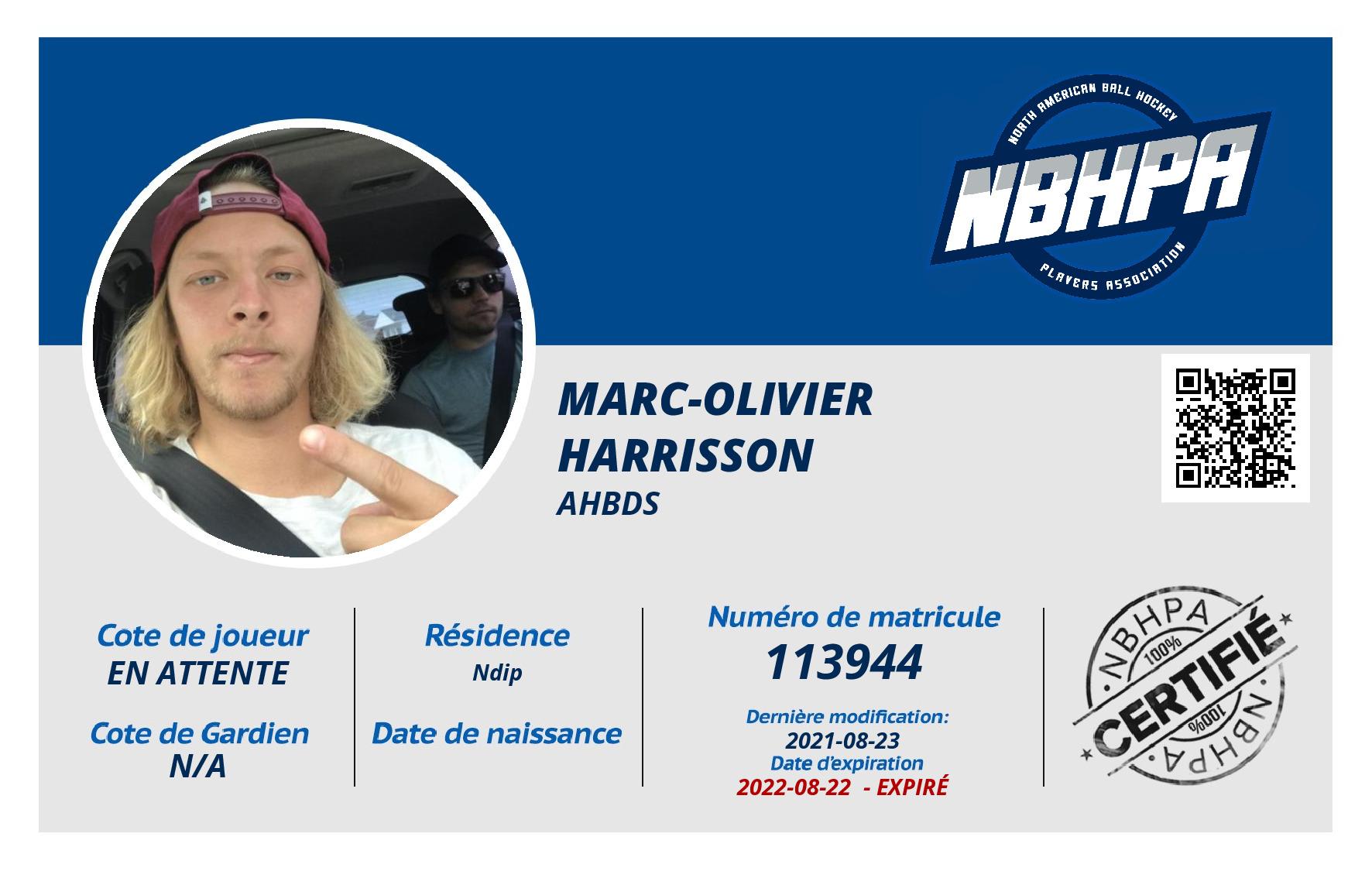 Marc-Olivier  Harrisson 