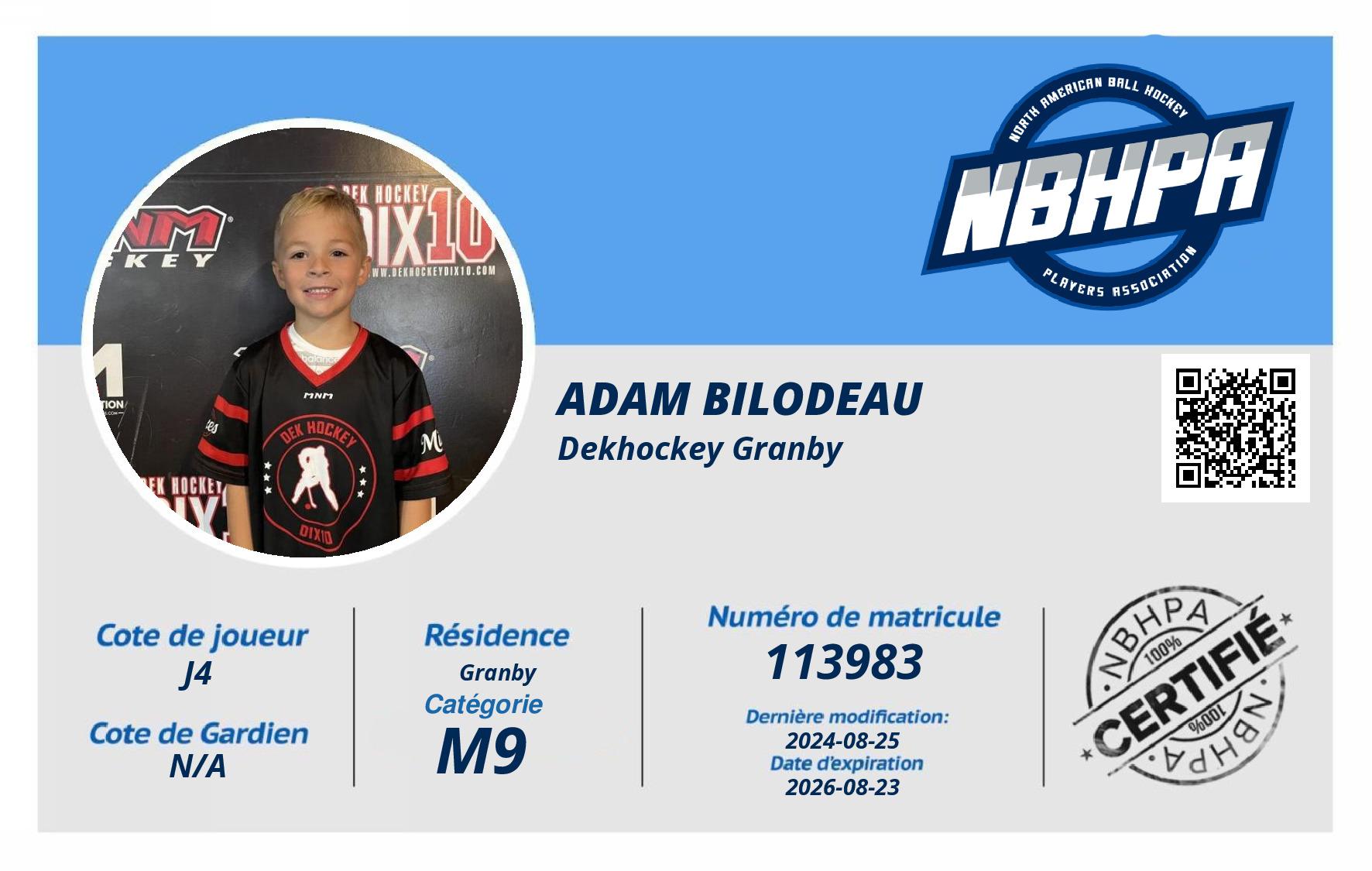 Adam Bilodeau