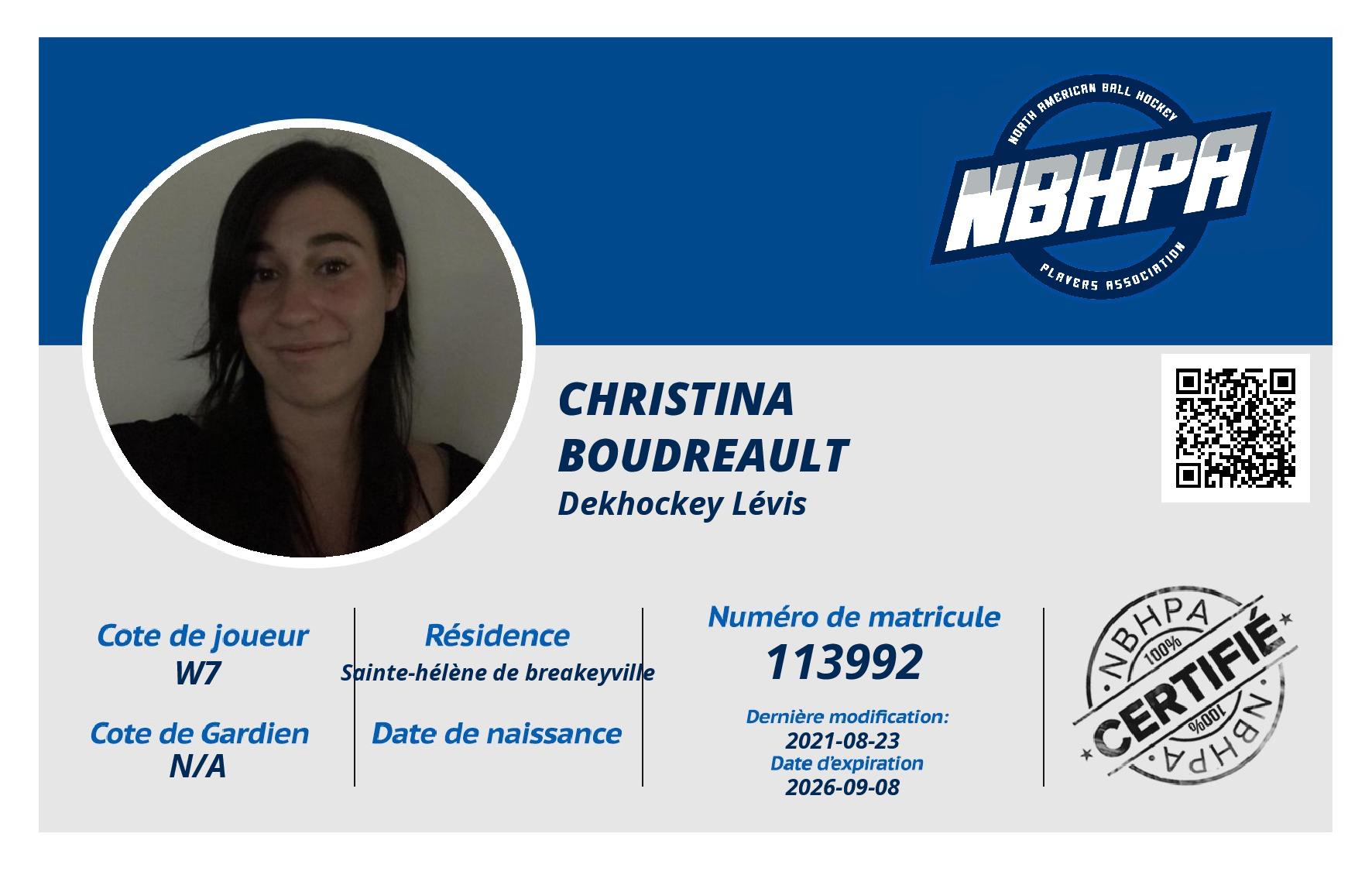 Christina Boudreault