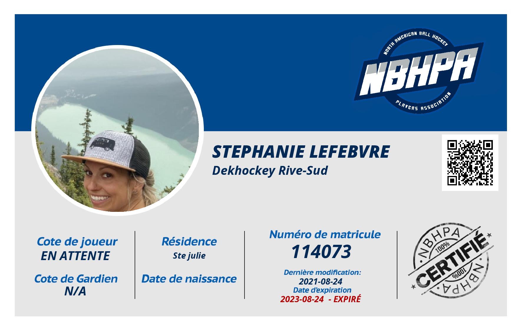 Stephanie Lefebvre