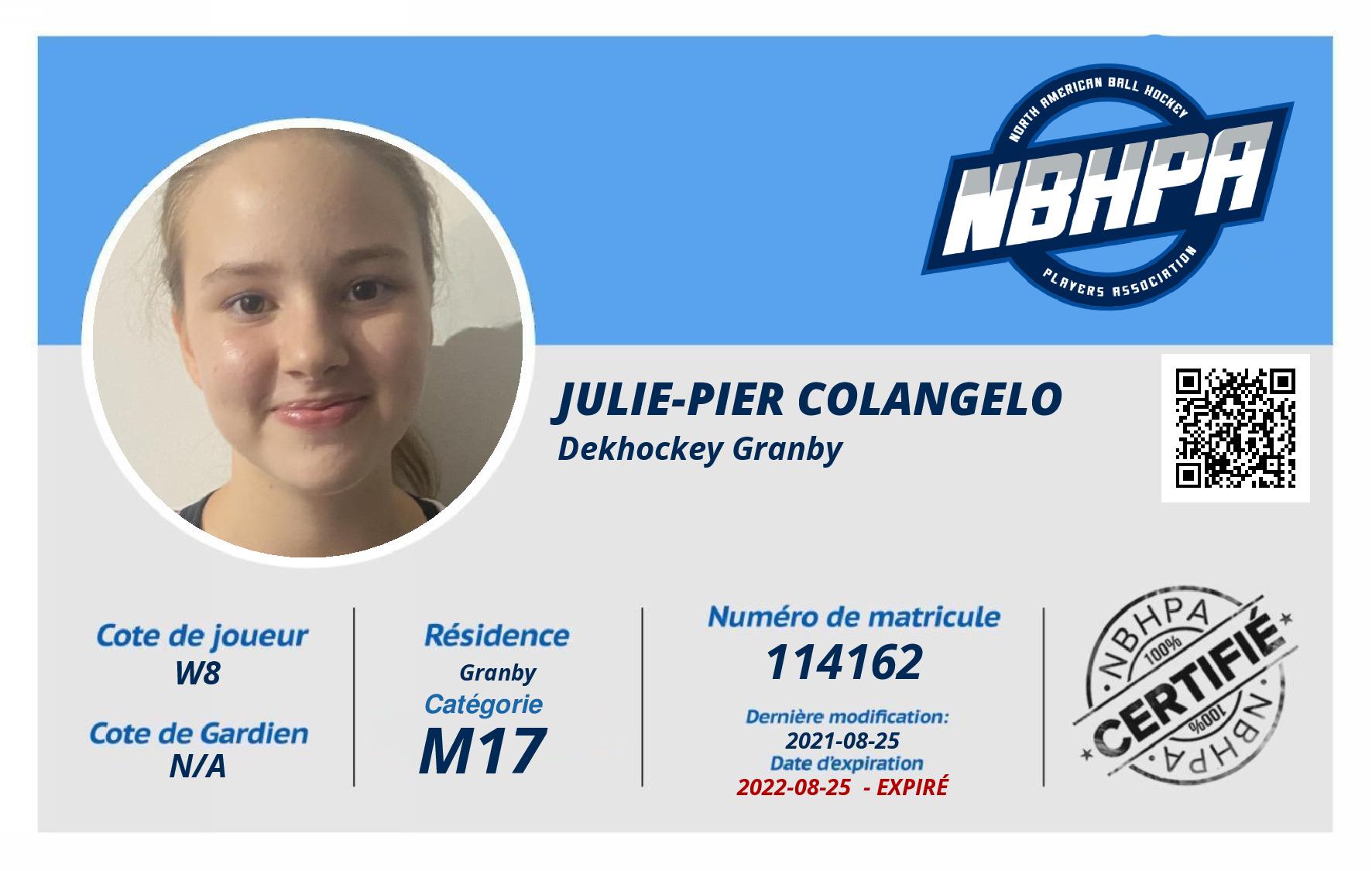 Julie-Pier Colangelo