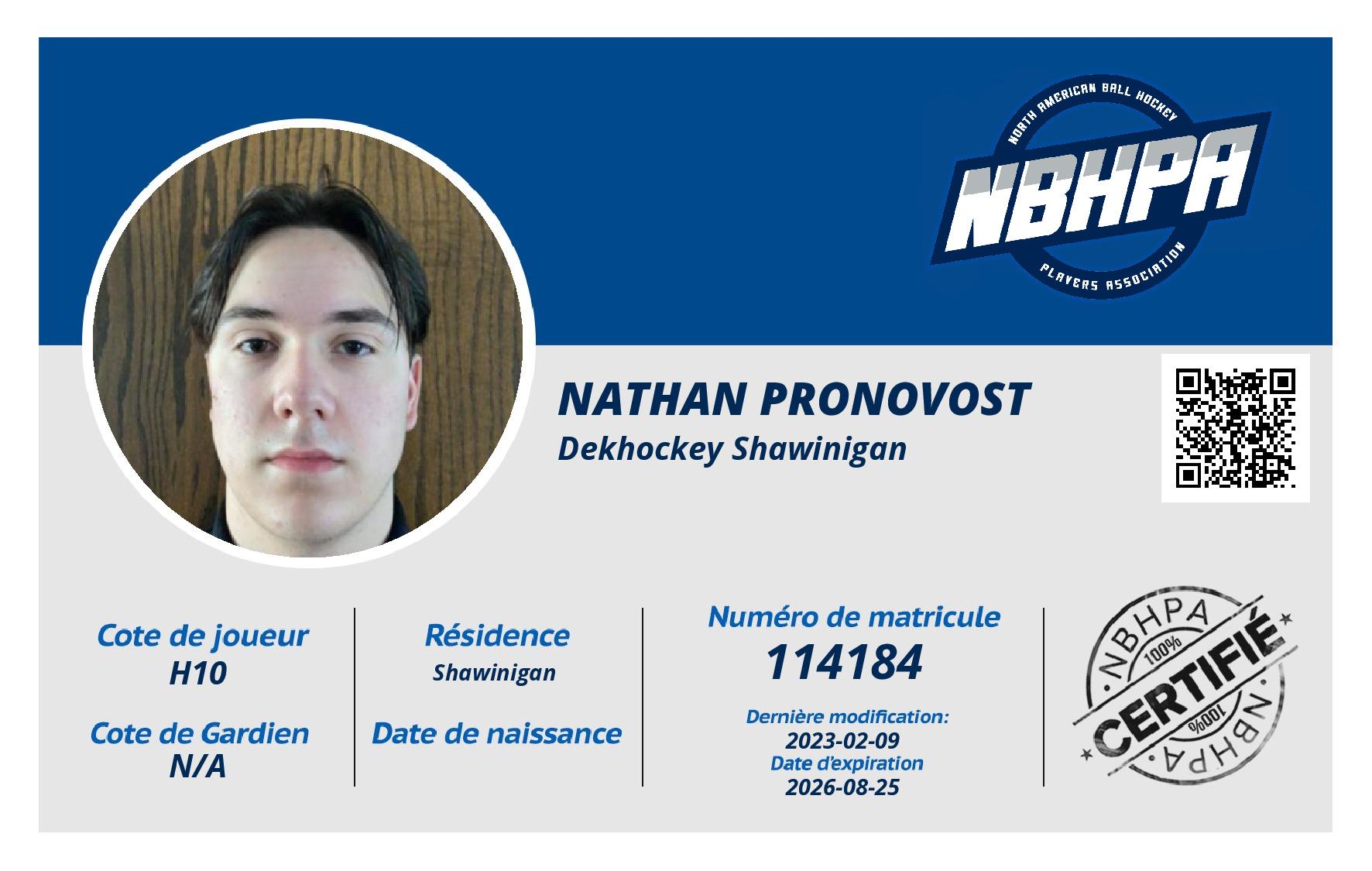 Nathan Pronovost 