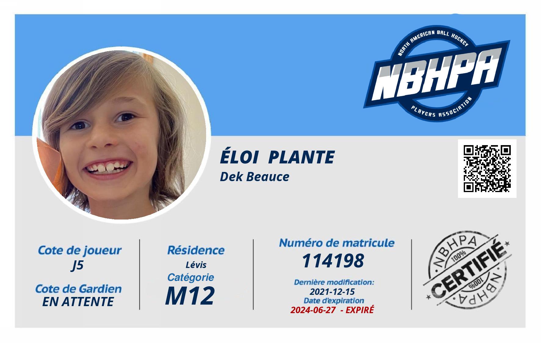 Éloi  Plante 