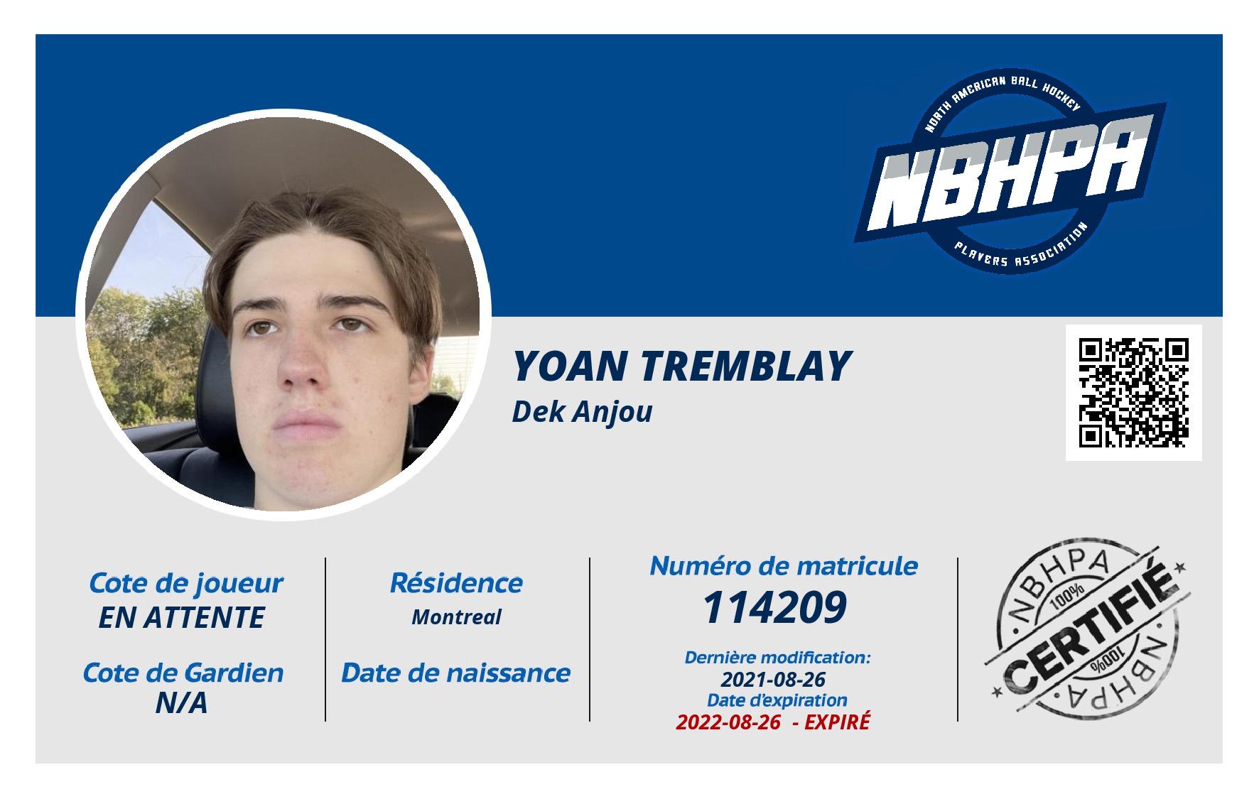 Yoan Tremblay 