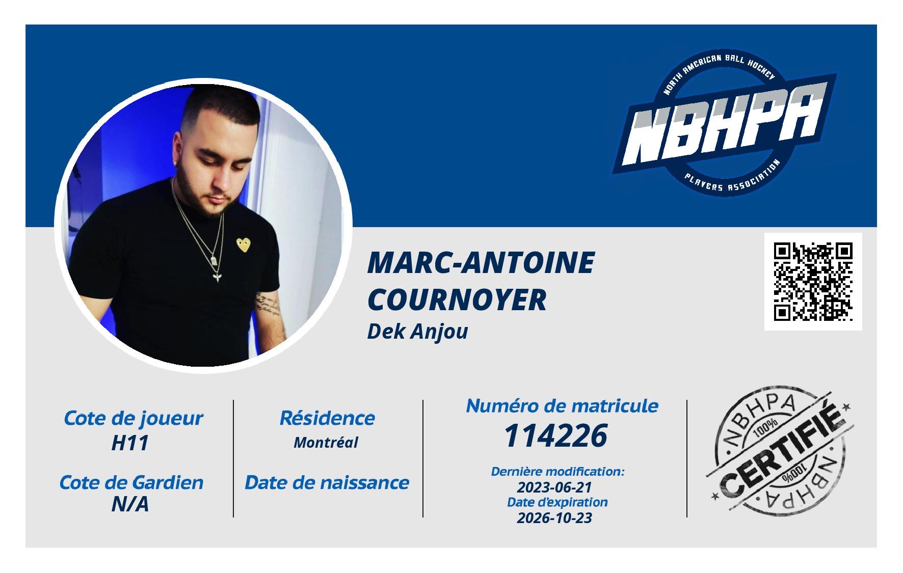 Marc-antoine  Cournoyer