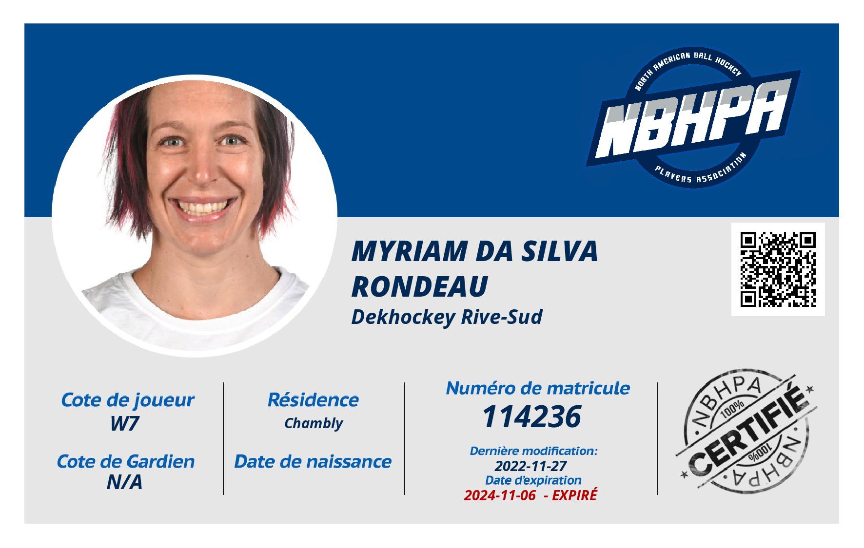 Myriam Da Silva Rondeau