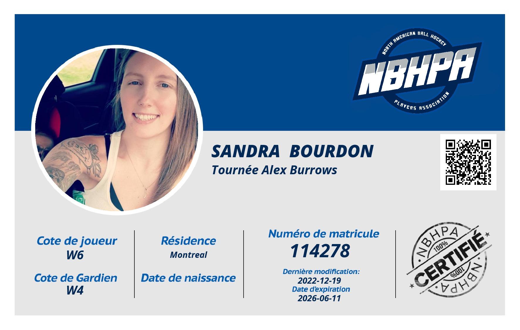 Sandra  Bourdon 