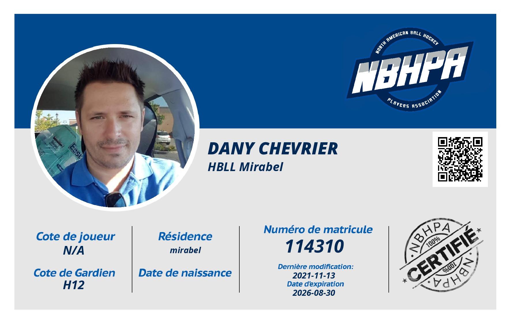 Dany Chevrier 