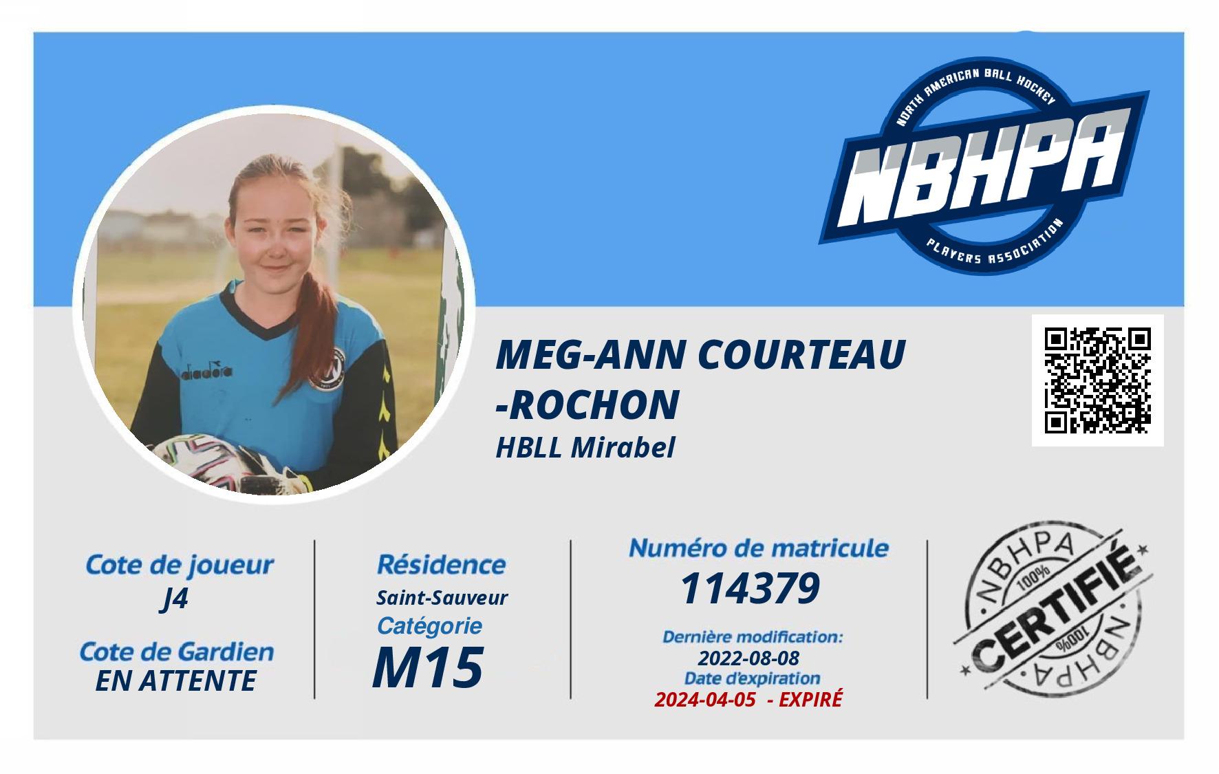 Meg-Ann Courteau -Rochon