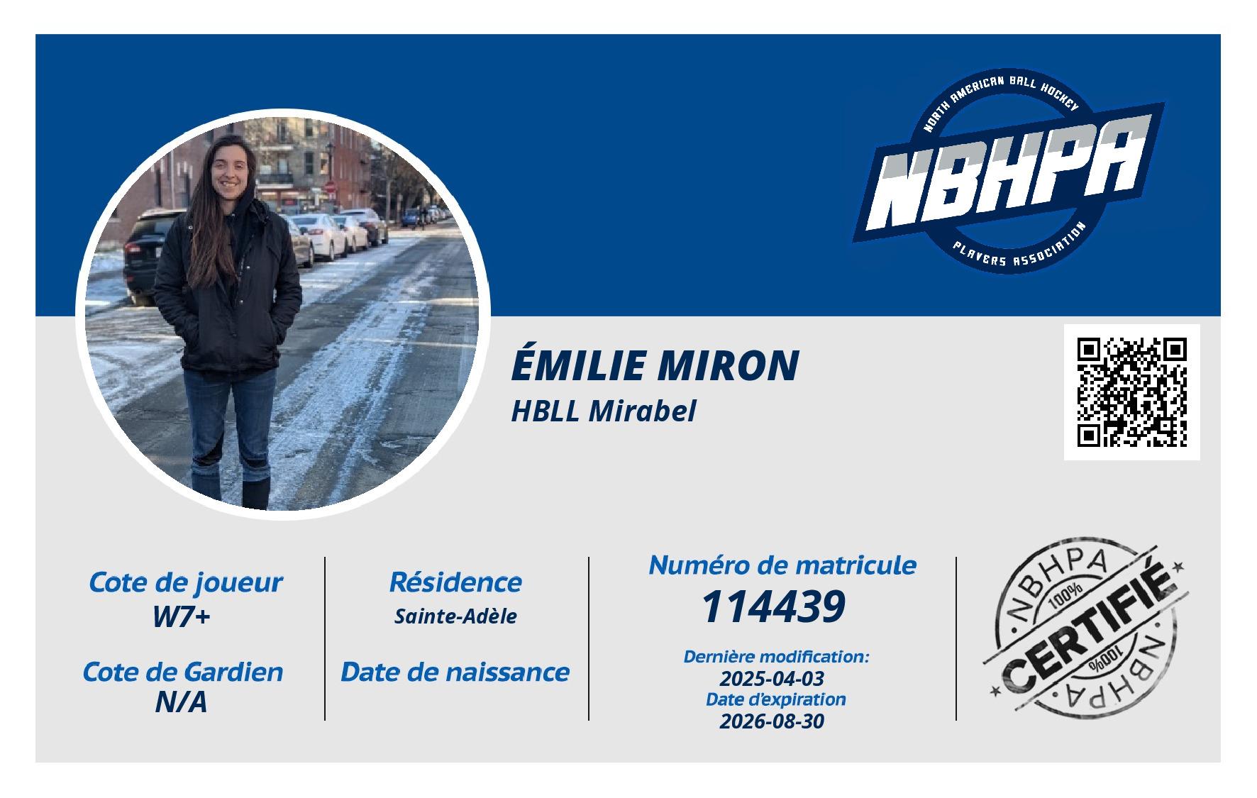 Émilie Miron